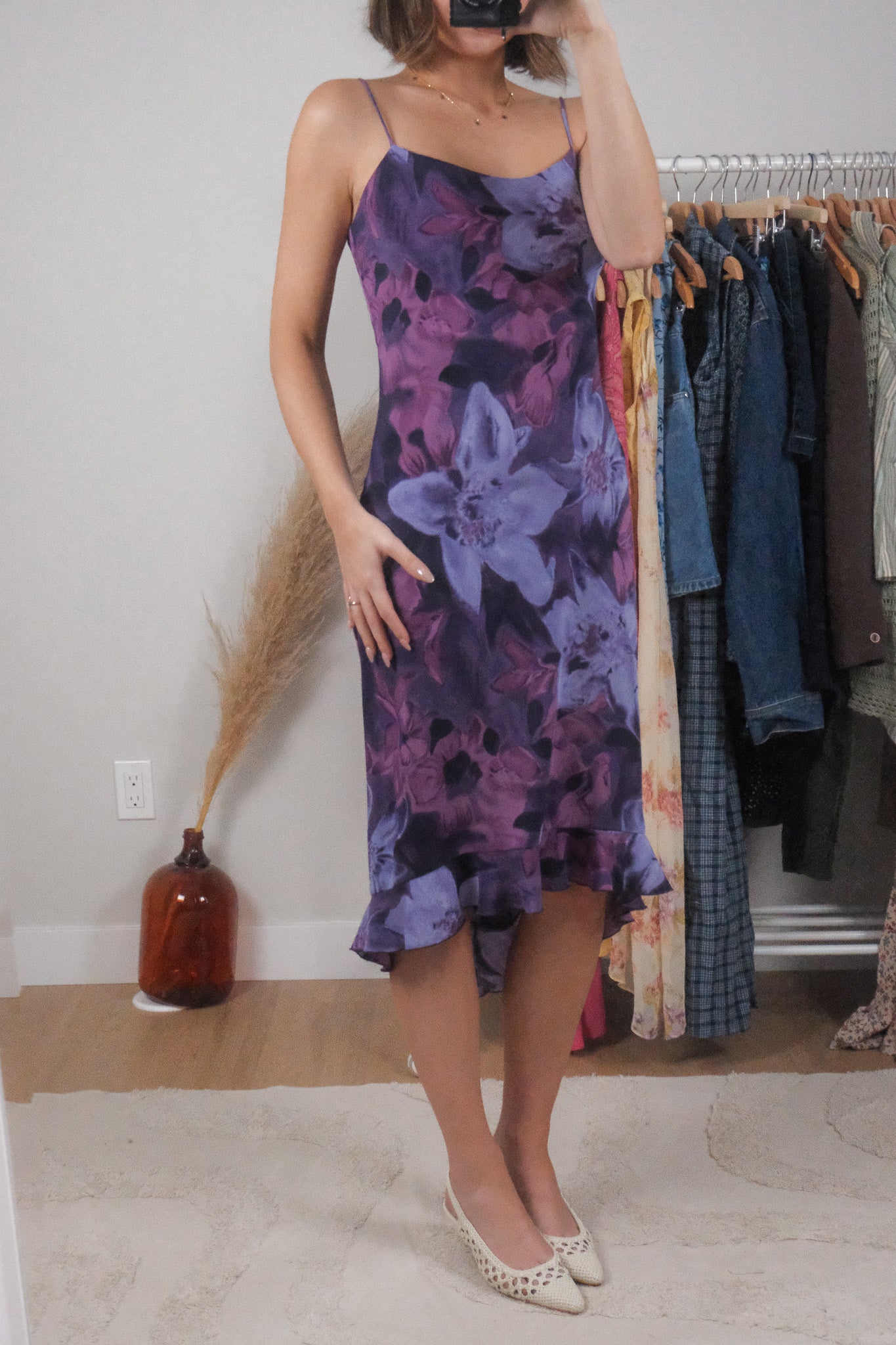 Made in Canada x Vintage x Floral Midi Dress (2/4)