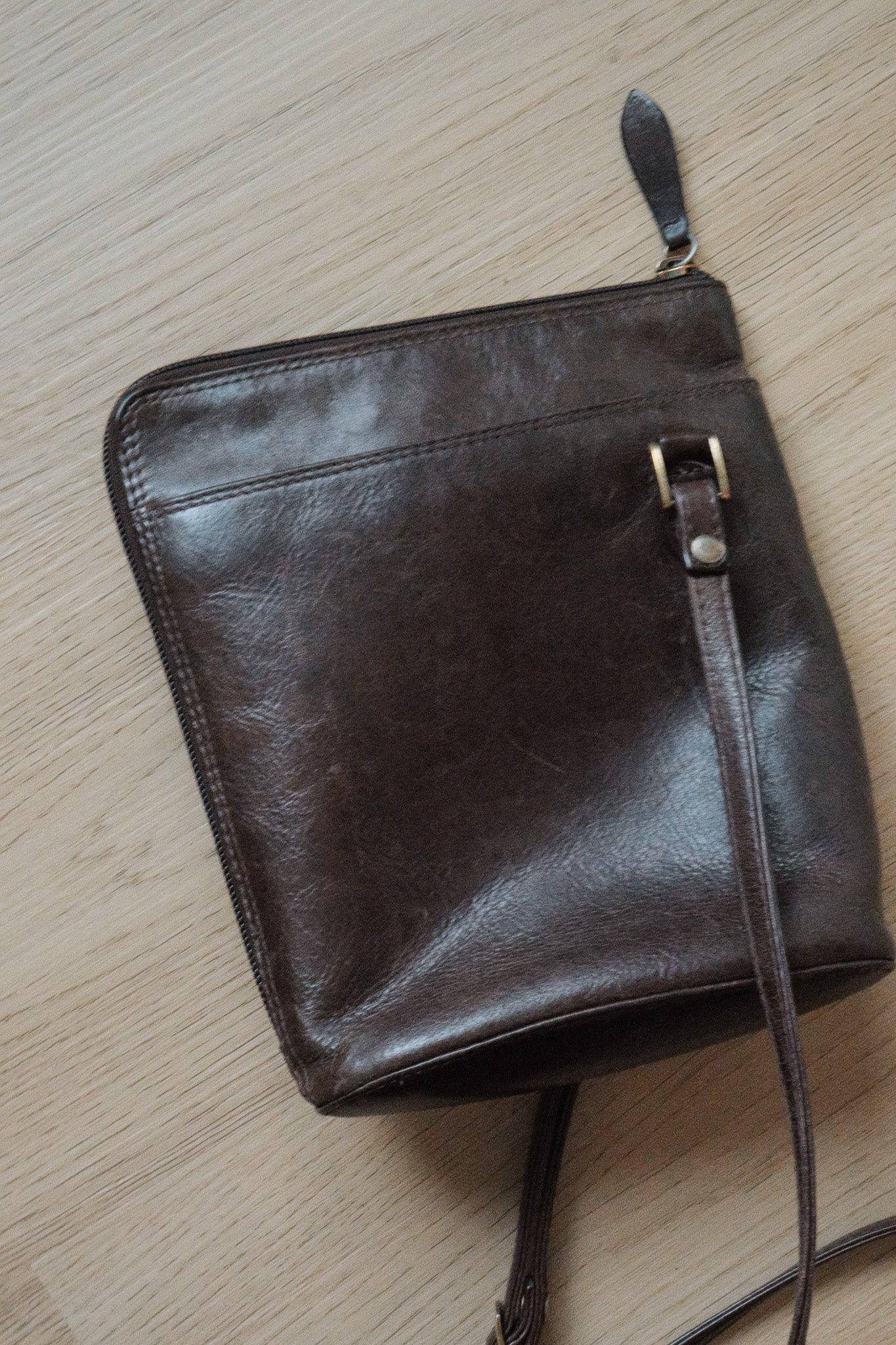 Vintage x Derek Alexander Leather Cross Body Purse