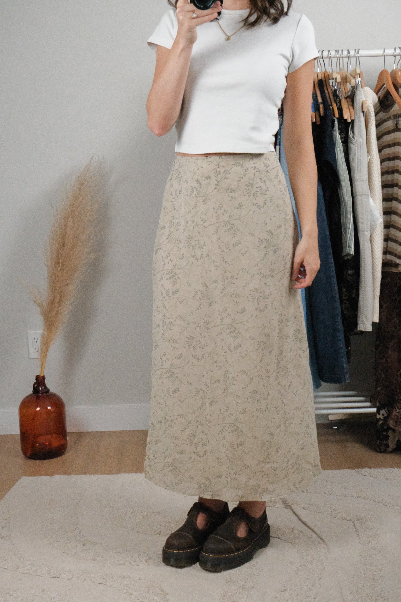 Made in Canada x Vintage x Patterned Maxi Skirt (8/10)