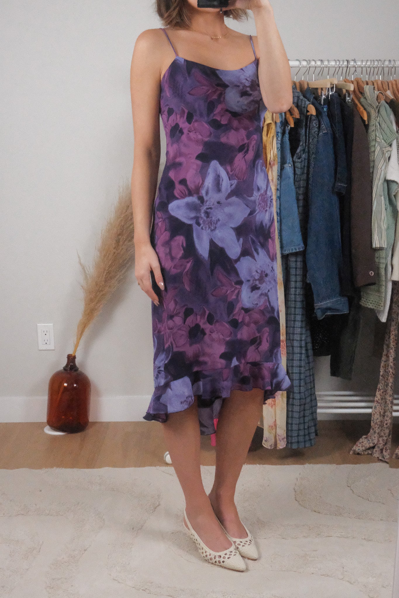 Made in Canada x Vintage x Floral Midi Dress (2/4)
