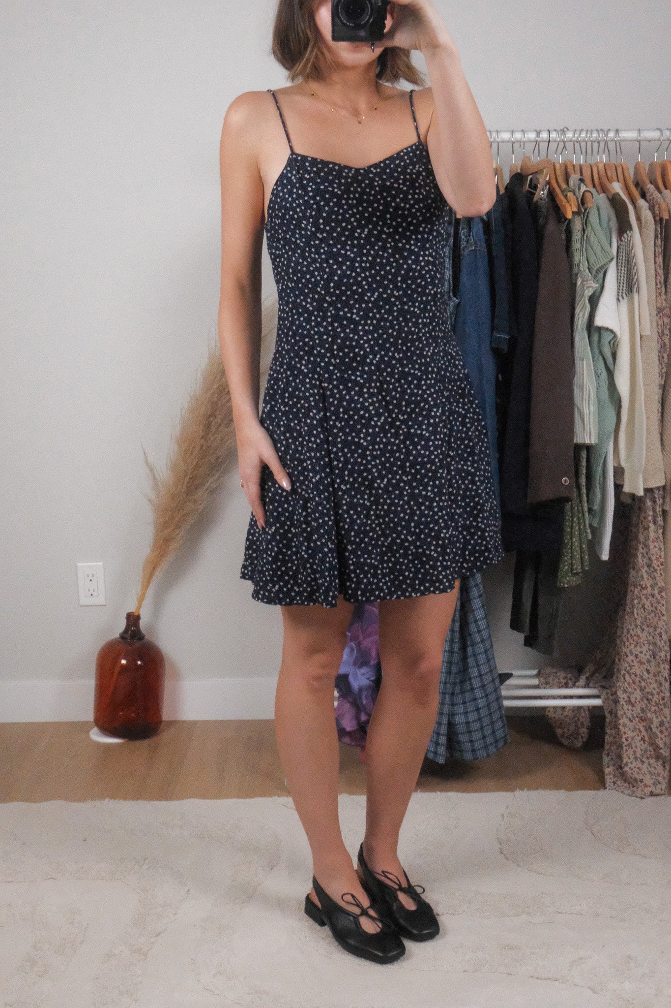 Vintage x Floral Midi Dress (M)