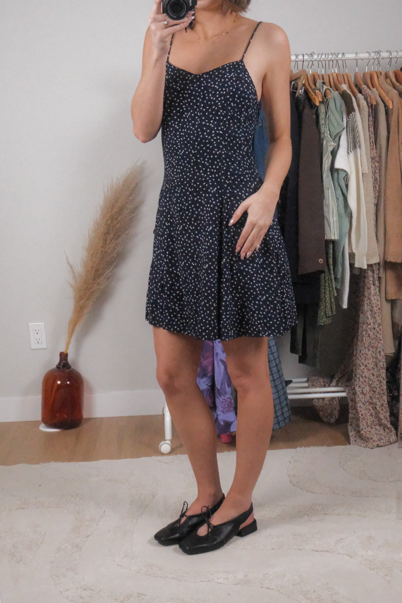 Vintage x Floral Midi Dress (M)