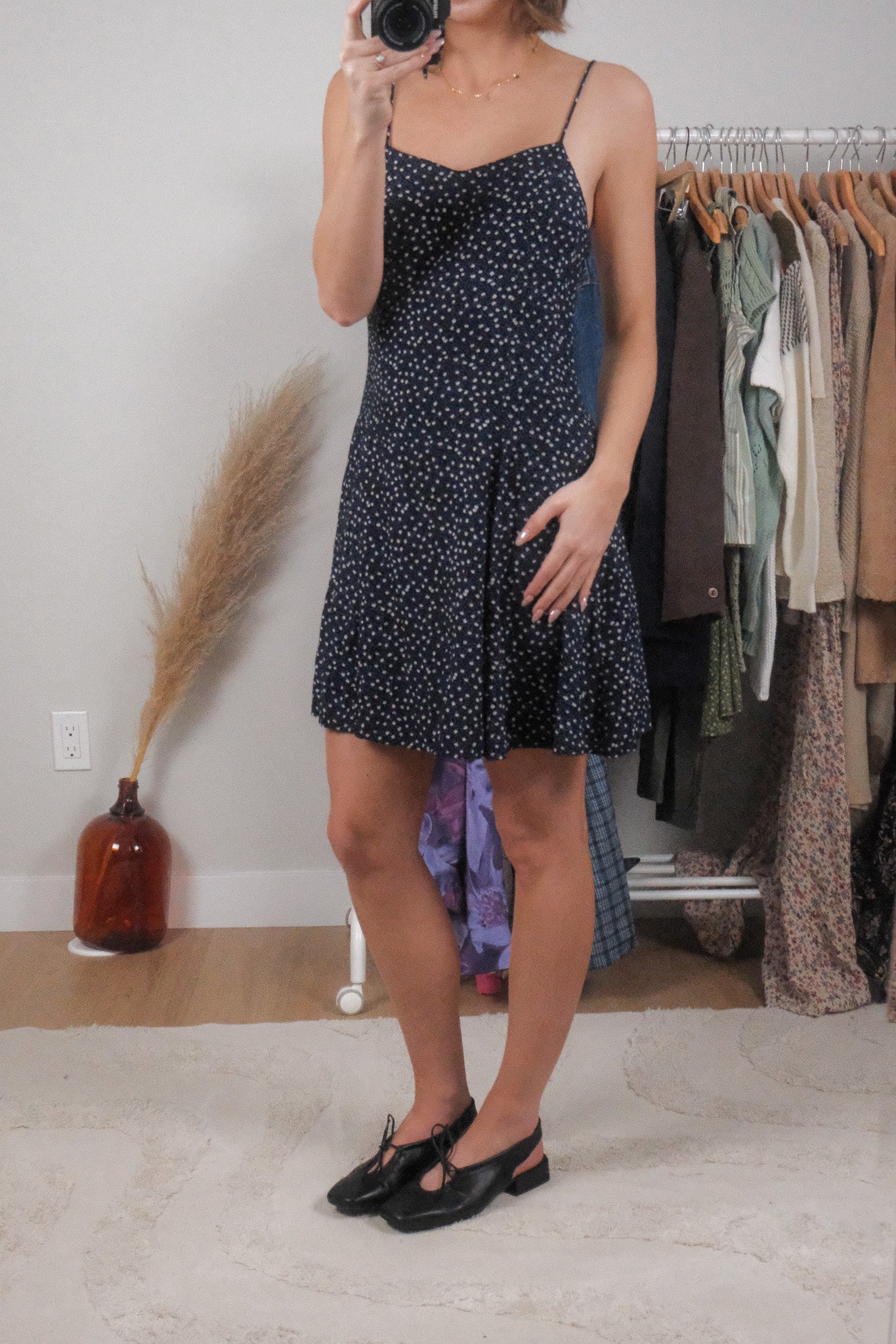 Vintage x Floral Midi Dress (M)
