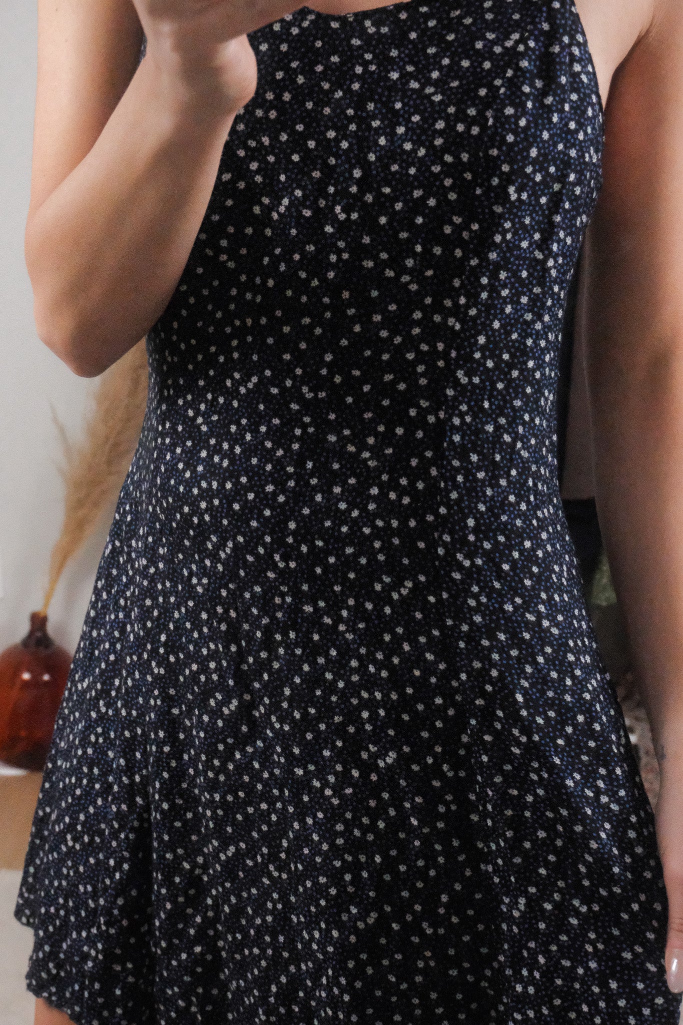 Vintage x Floral Midi Dress (M)