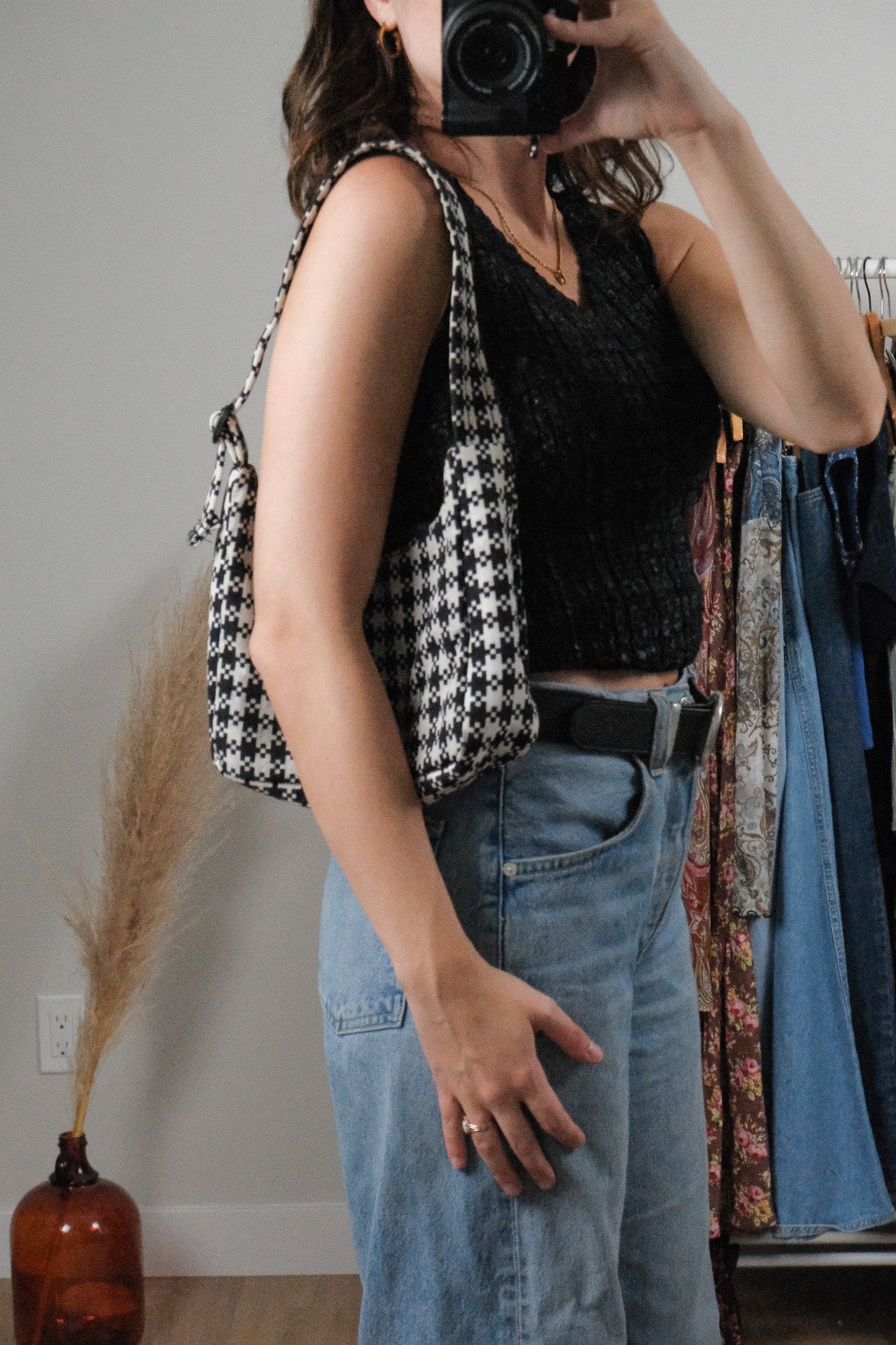 Baggu x Gingham Shoulder Bag