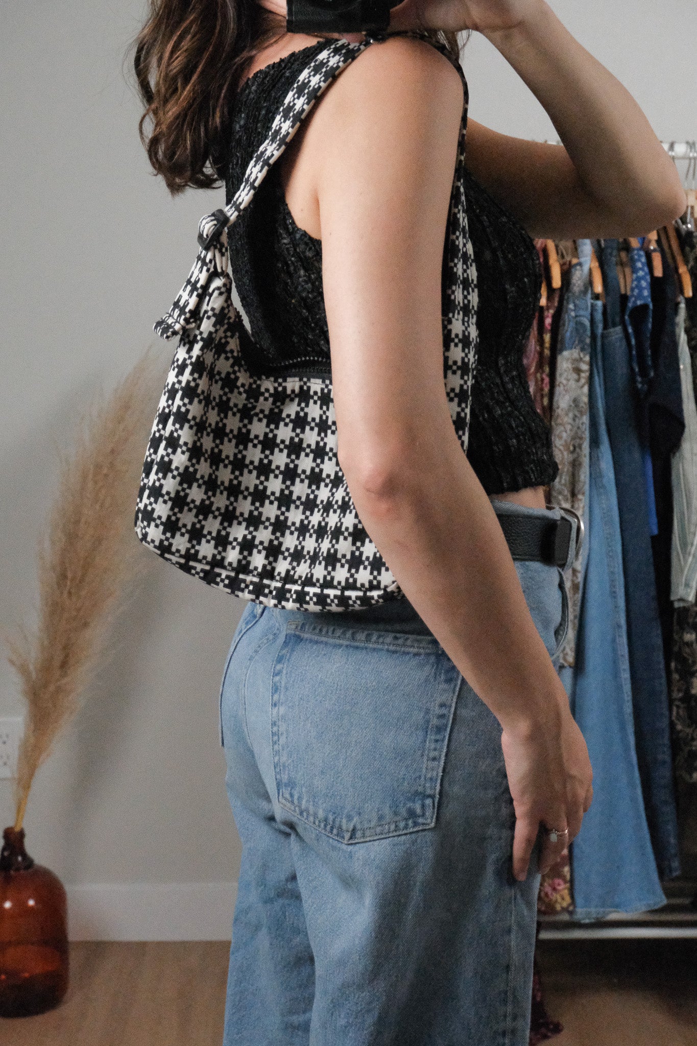 Baggu x Gingham Shoulder Bag