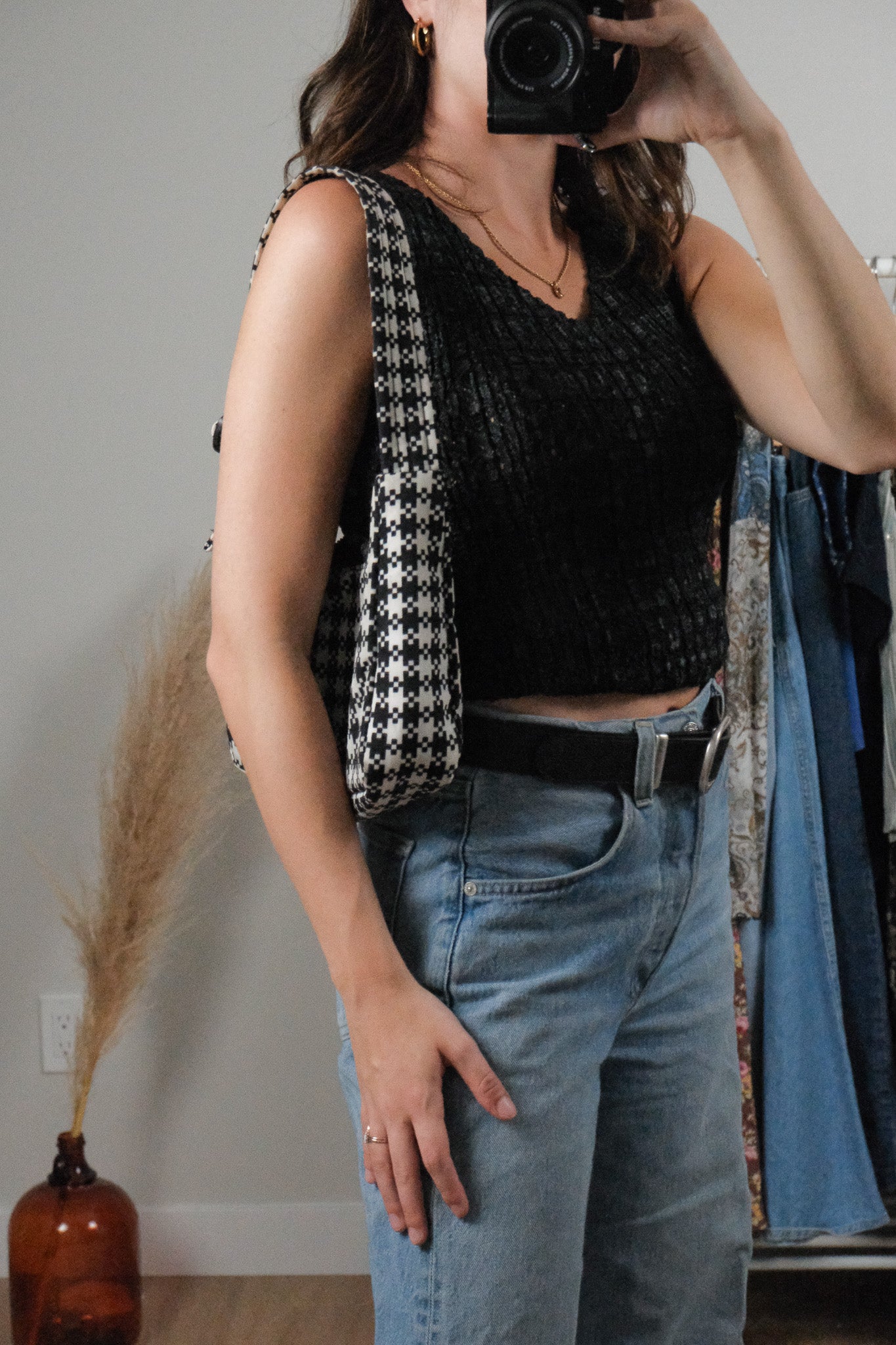 Baggu x Gingham Shoulder Bag
