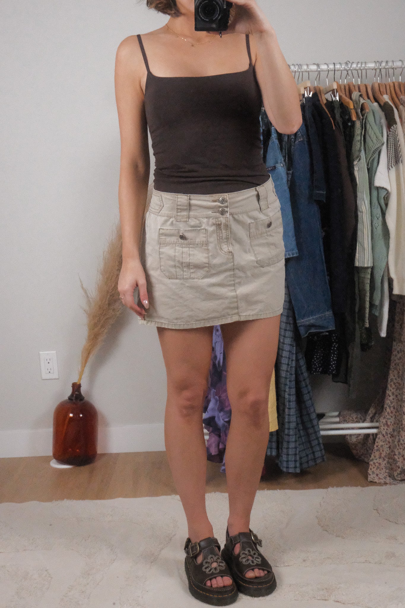 Vintage x Cotton Cargo Mini Skirt (10)