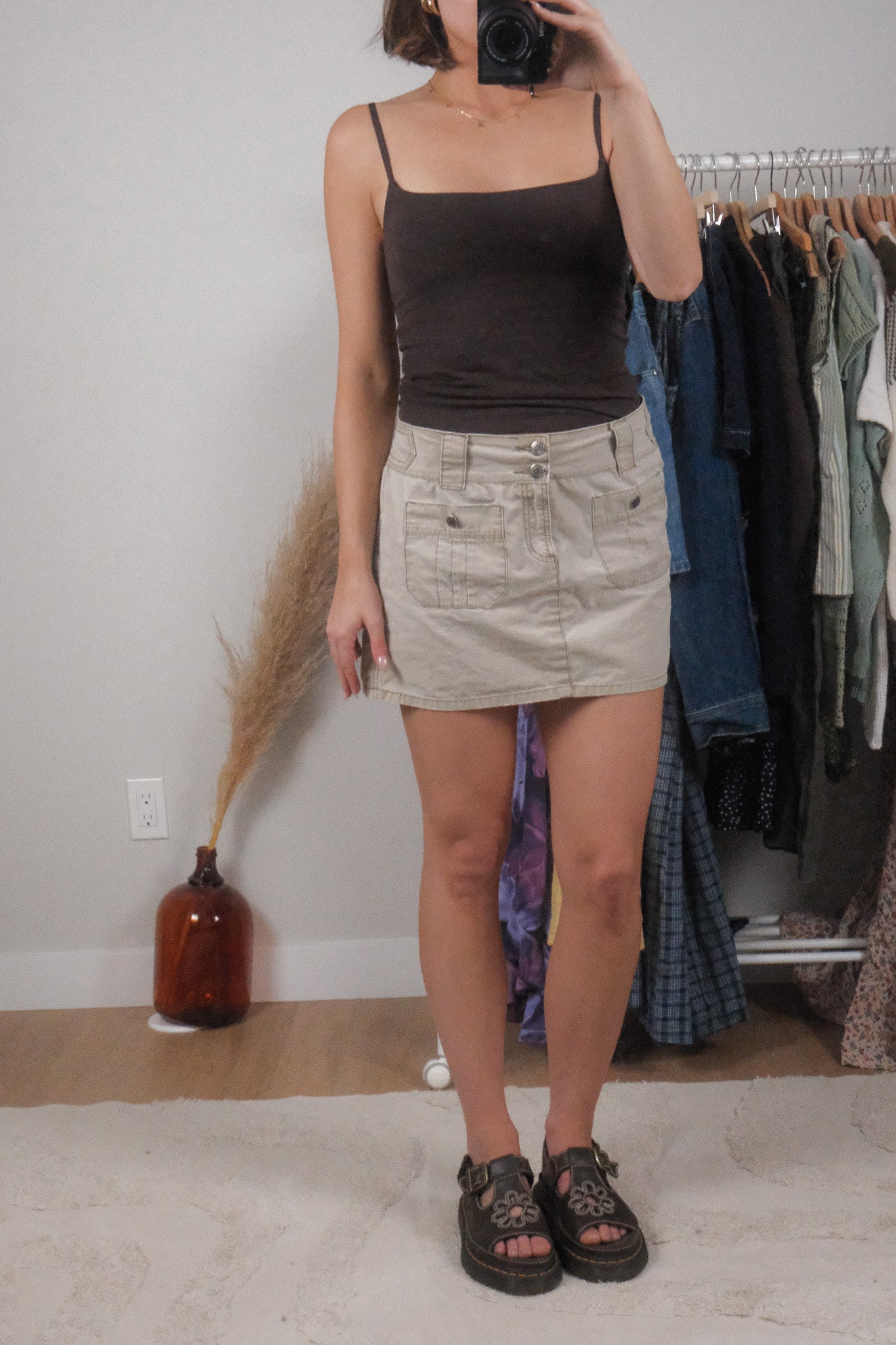 Vintage x Cotton Cargo Mini Skirt (10)