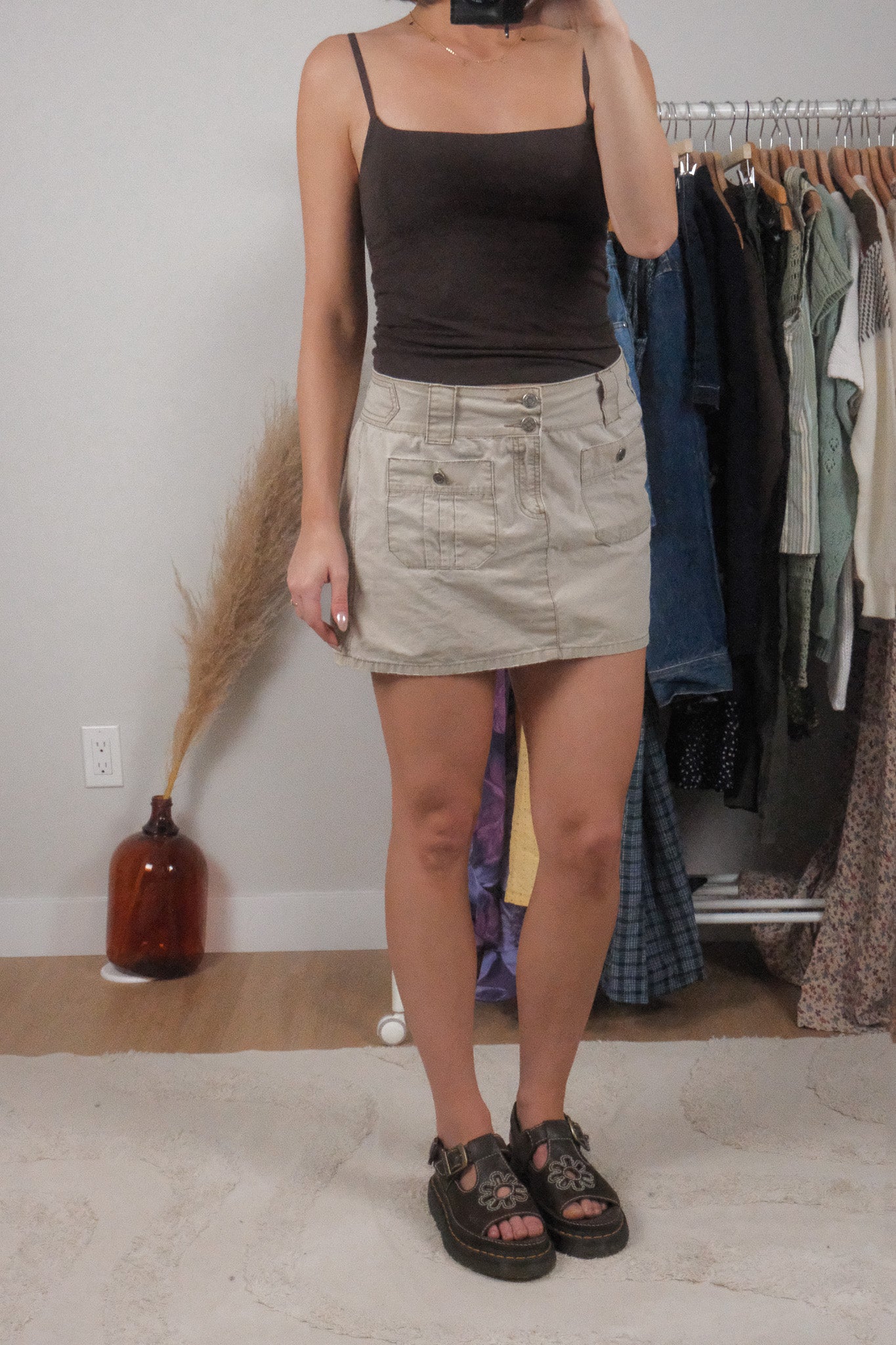 Vintage x Cotton Cargo Mini Skirt (10)