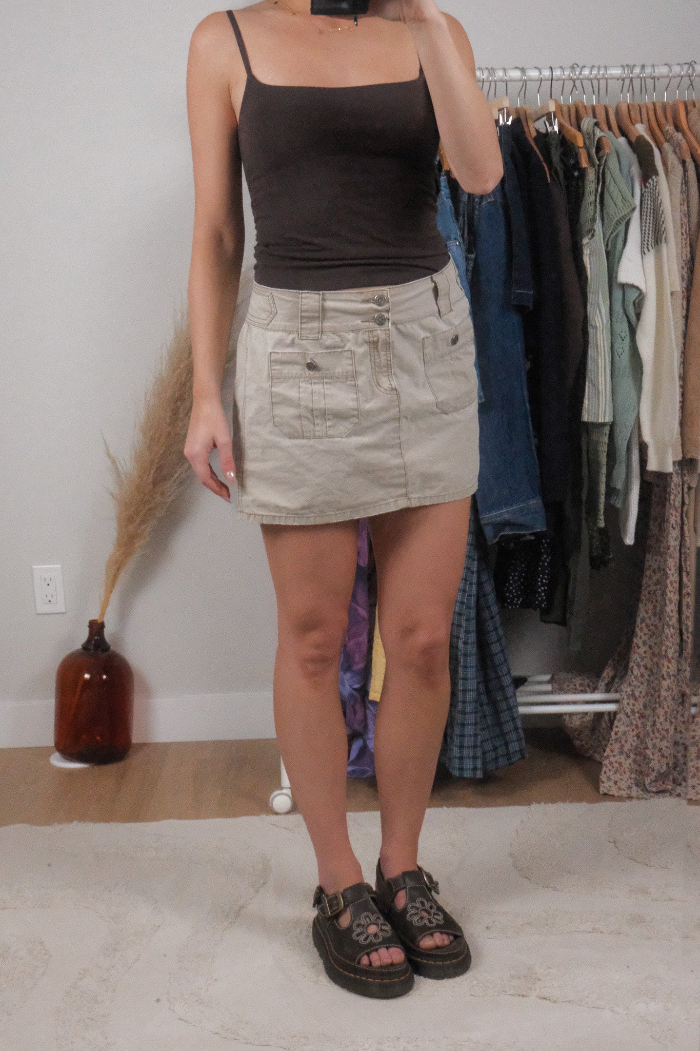 Vintage x Cotton Cargo Mini Skirt (10)