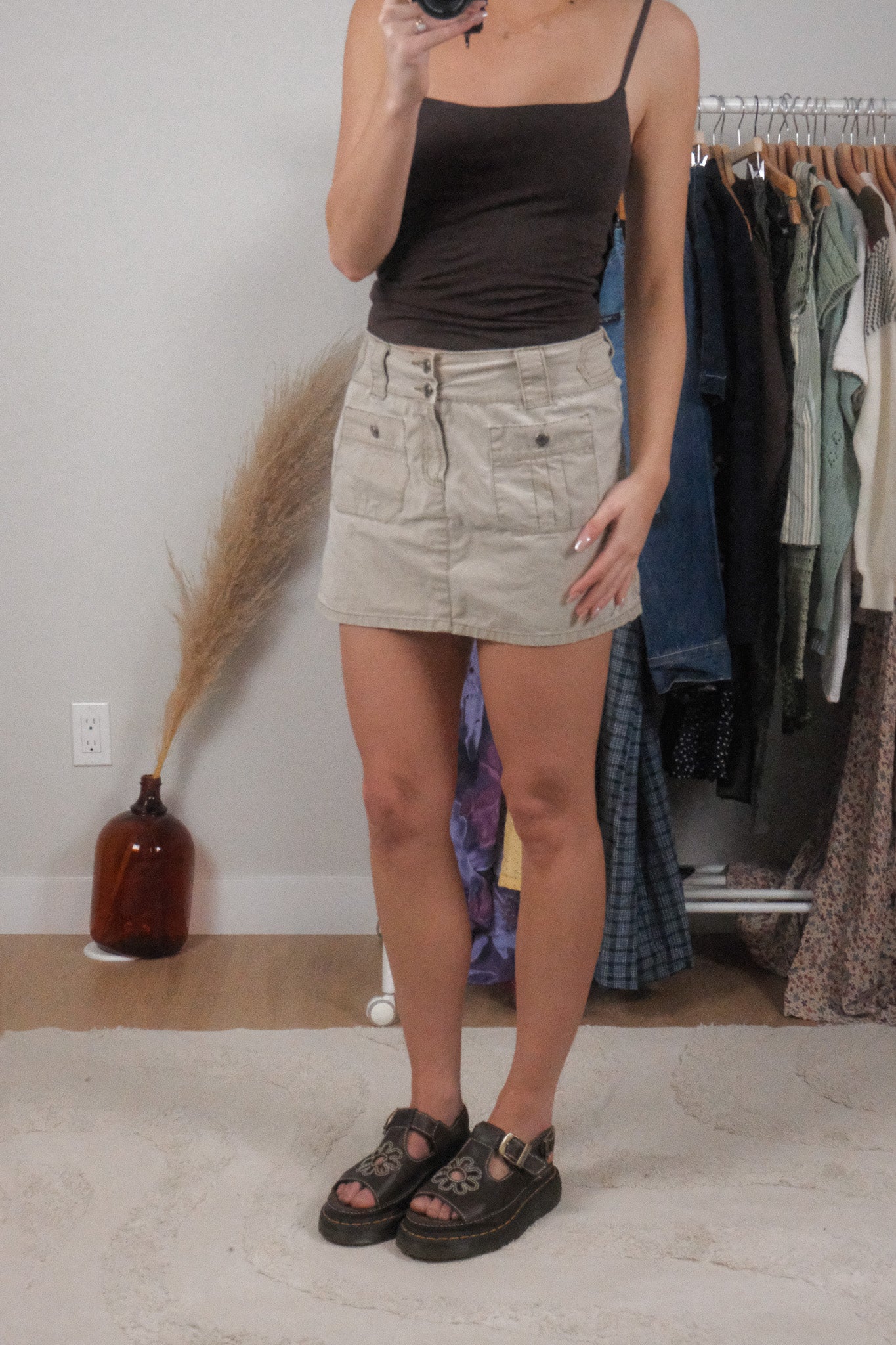 Vintage x Cotton Cargo Mini Skirt (10)