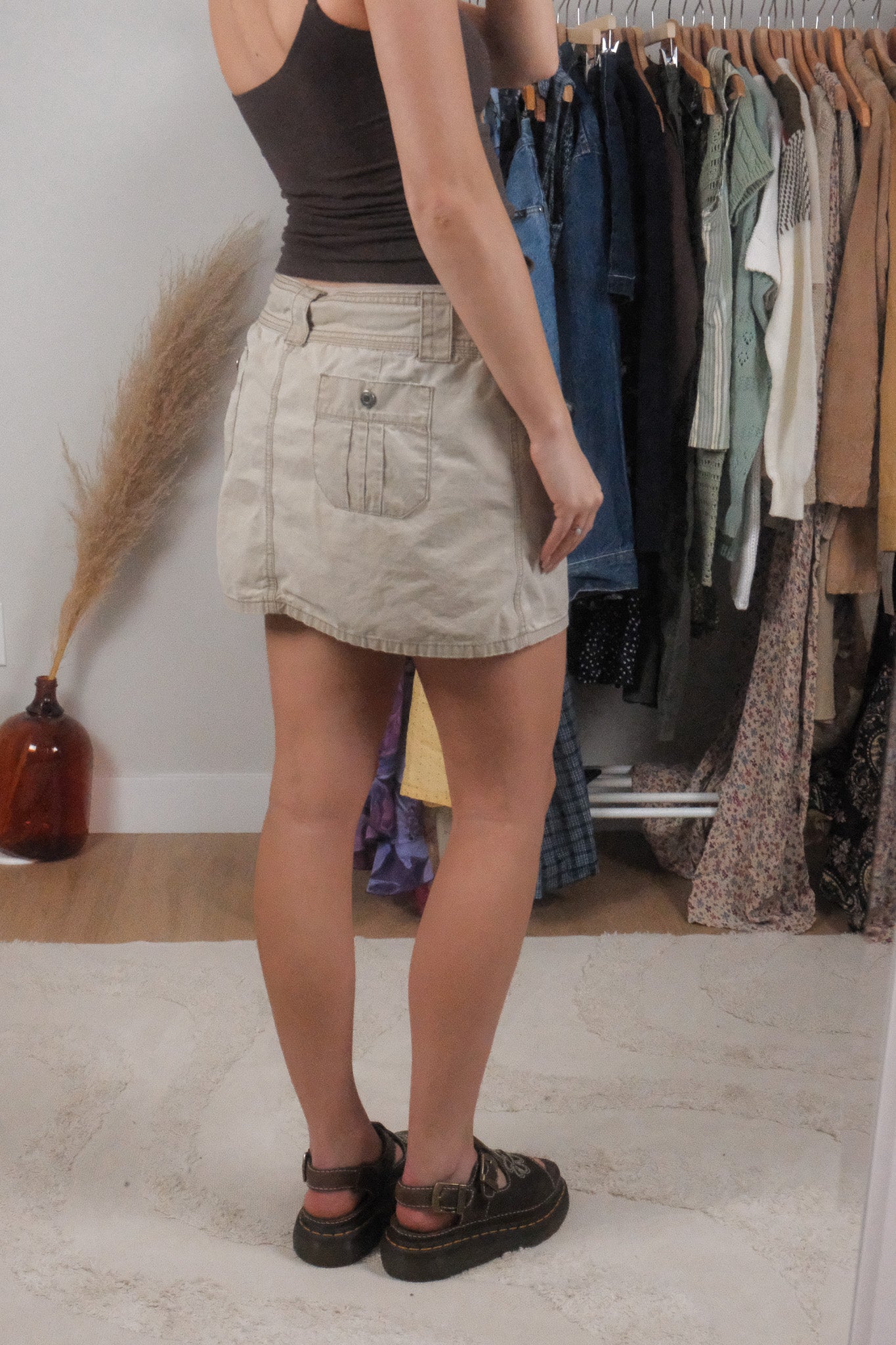 Vintage x Cotton Cargo Mini Skirt (10)