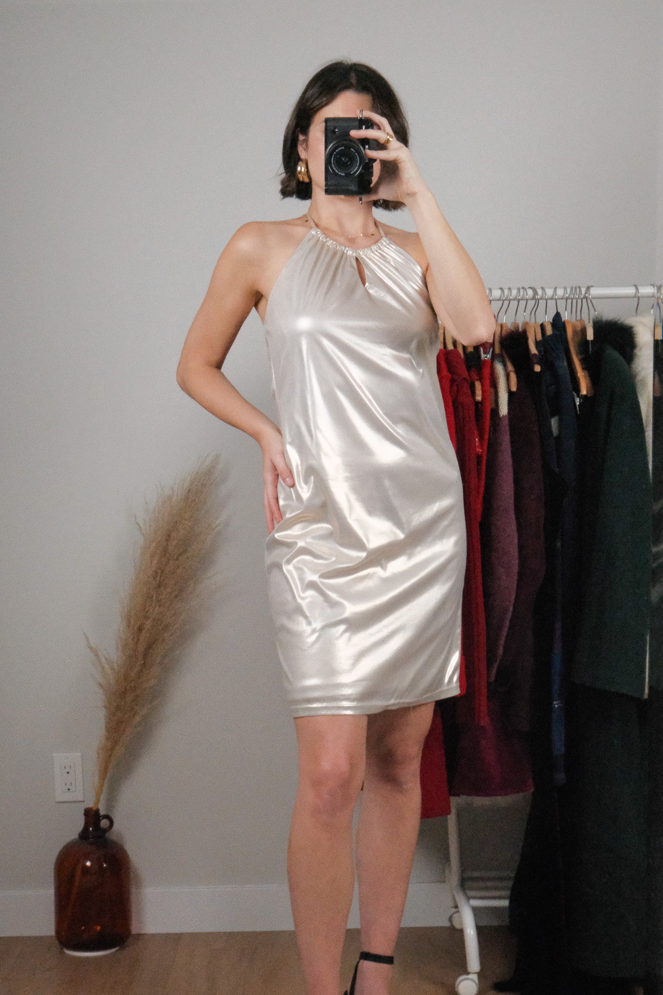 Vintage x Halter Midi Dress (M)