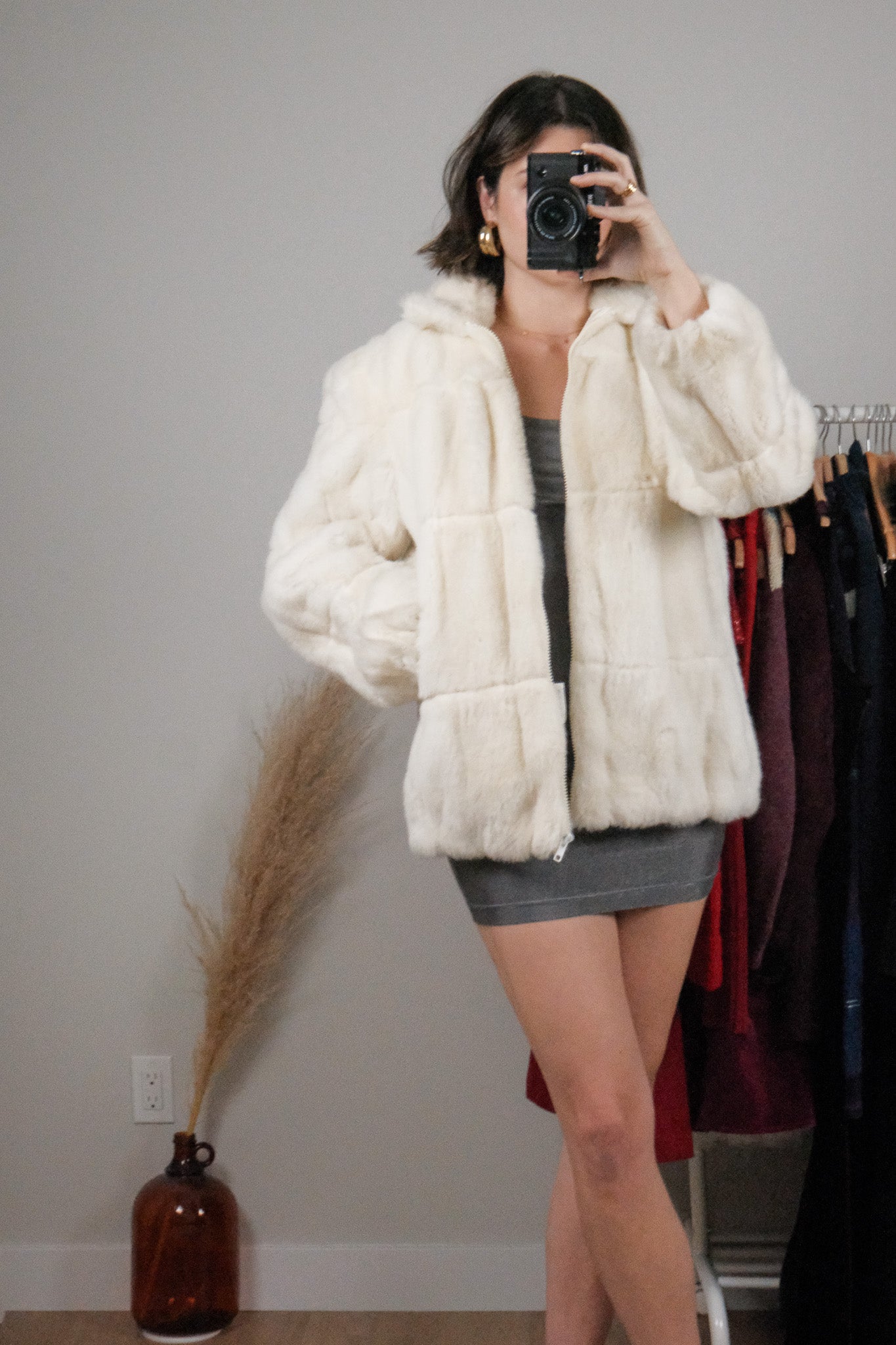 Made in Canada x Vintage x Faux Fur Coat (M/L)