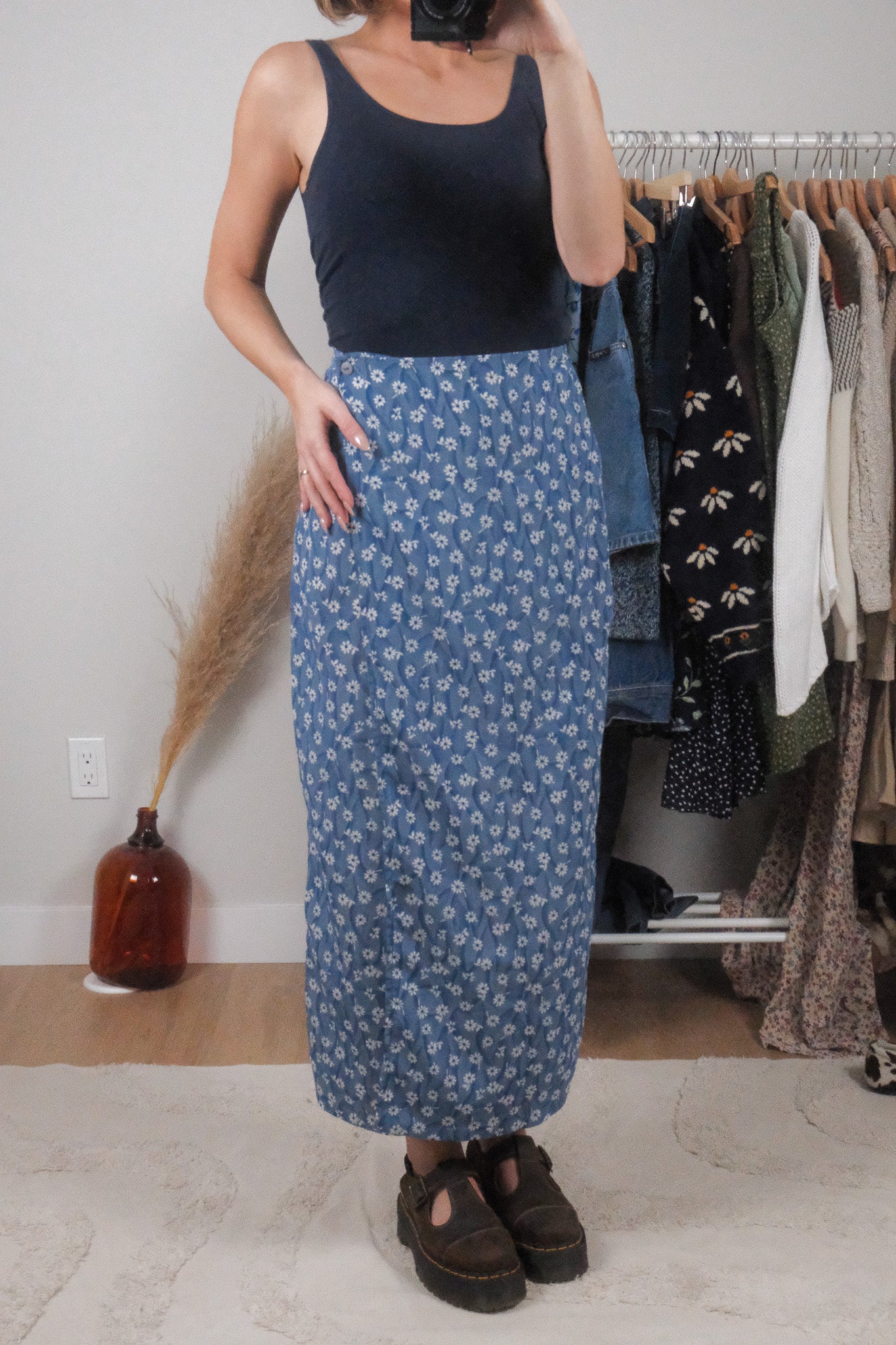 Made in Canada x Vintage x Floral Maxi Skirt (4/6)