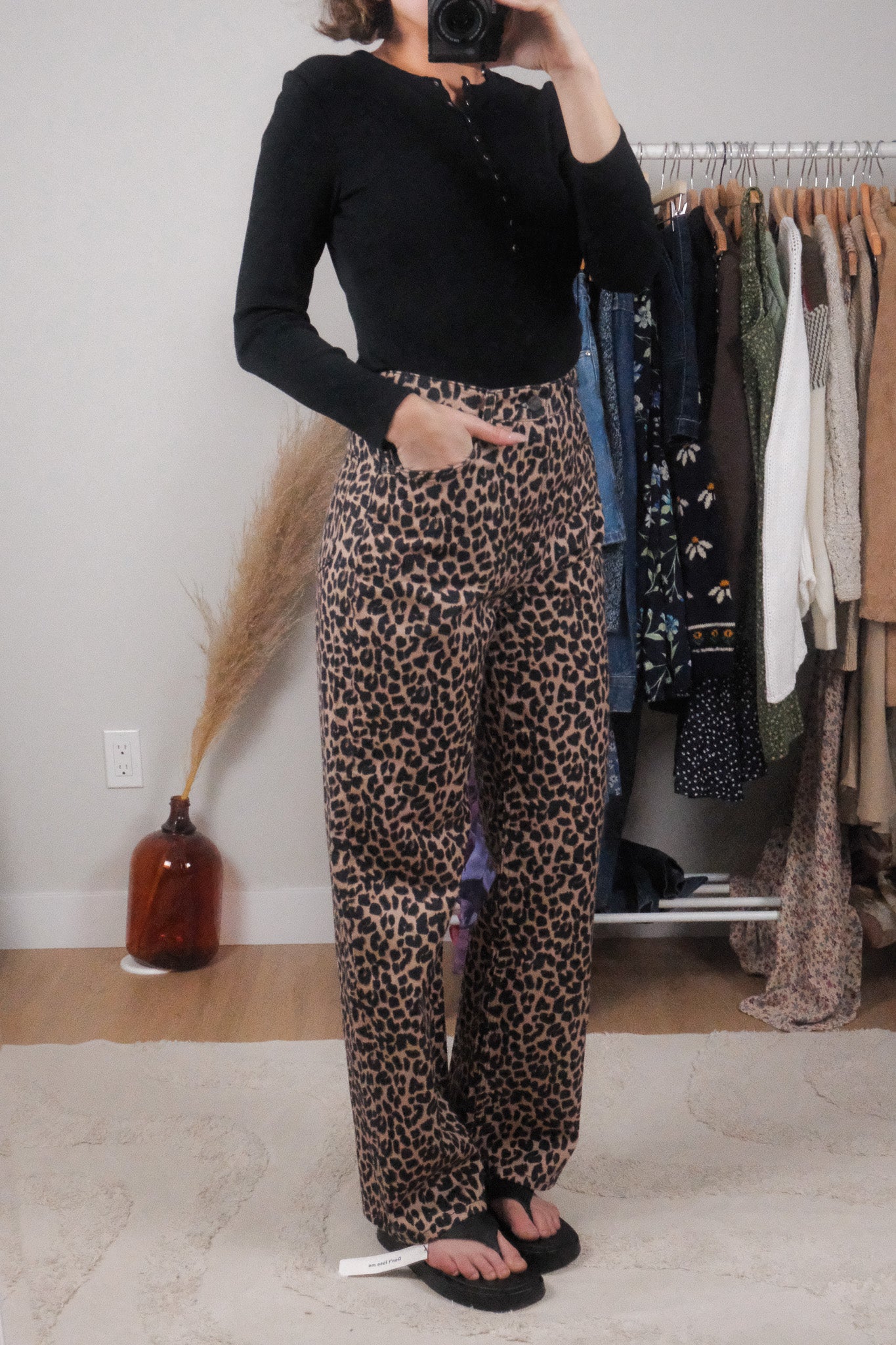 NWT x Reformation x Cotton Cheetah Pants (4)