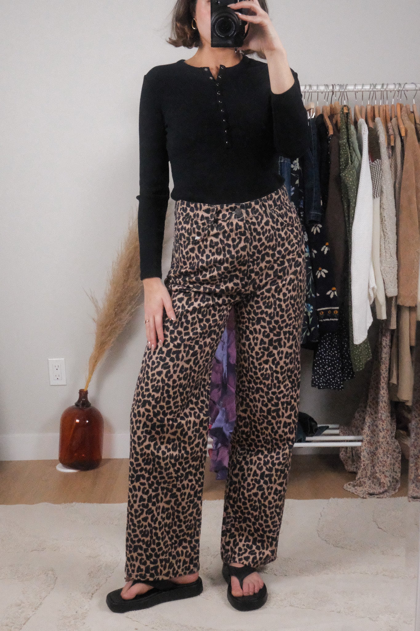 NWT x Reformation x Cotton Cheetah Pants (4)