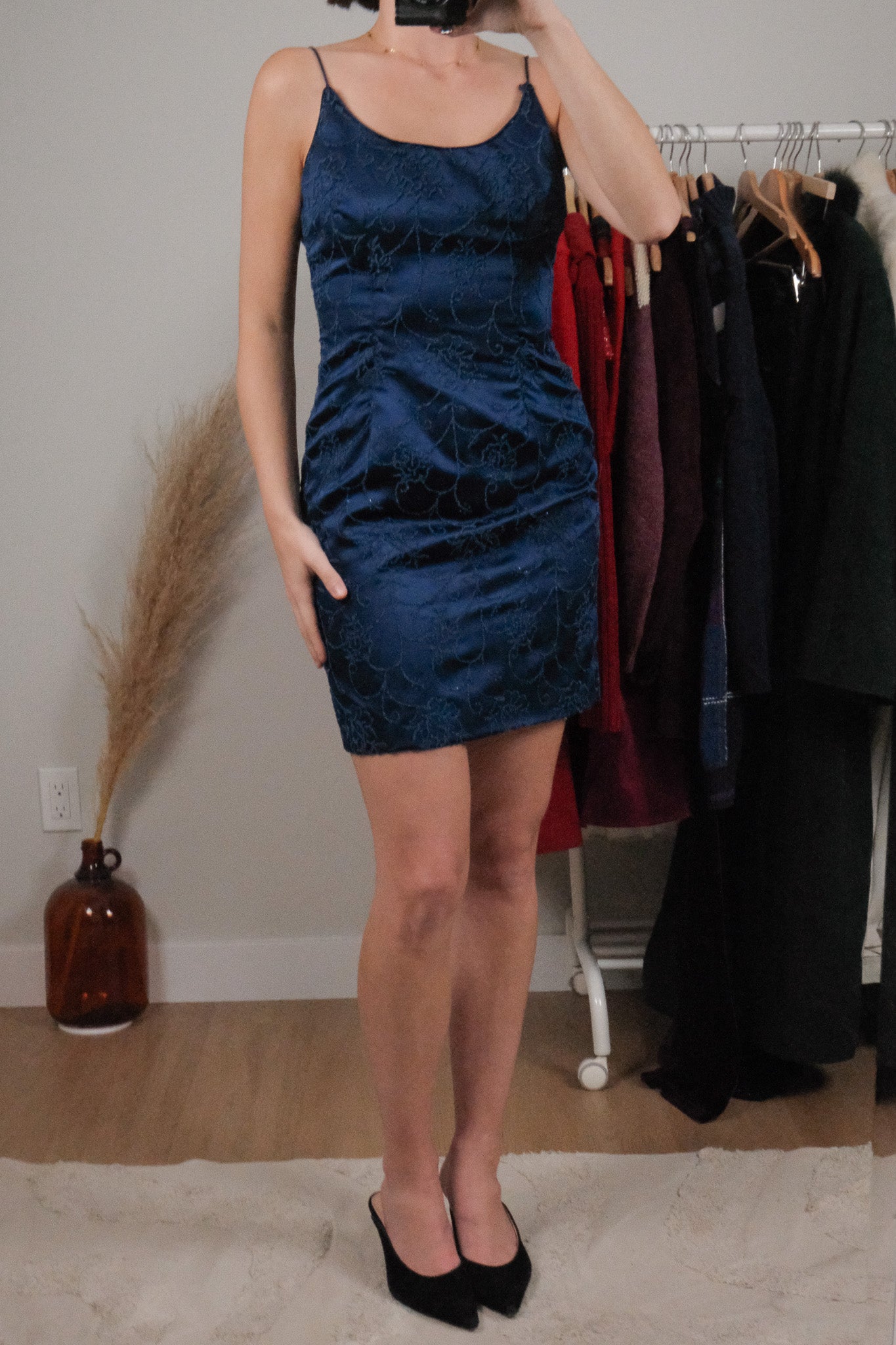 Made in USA x Vintage x Beaded Mini Dress Scarf (S)