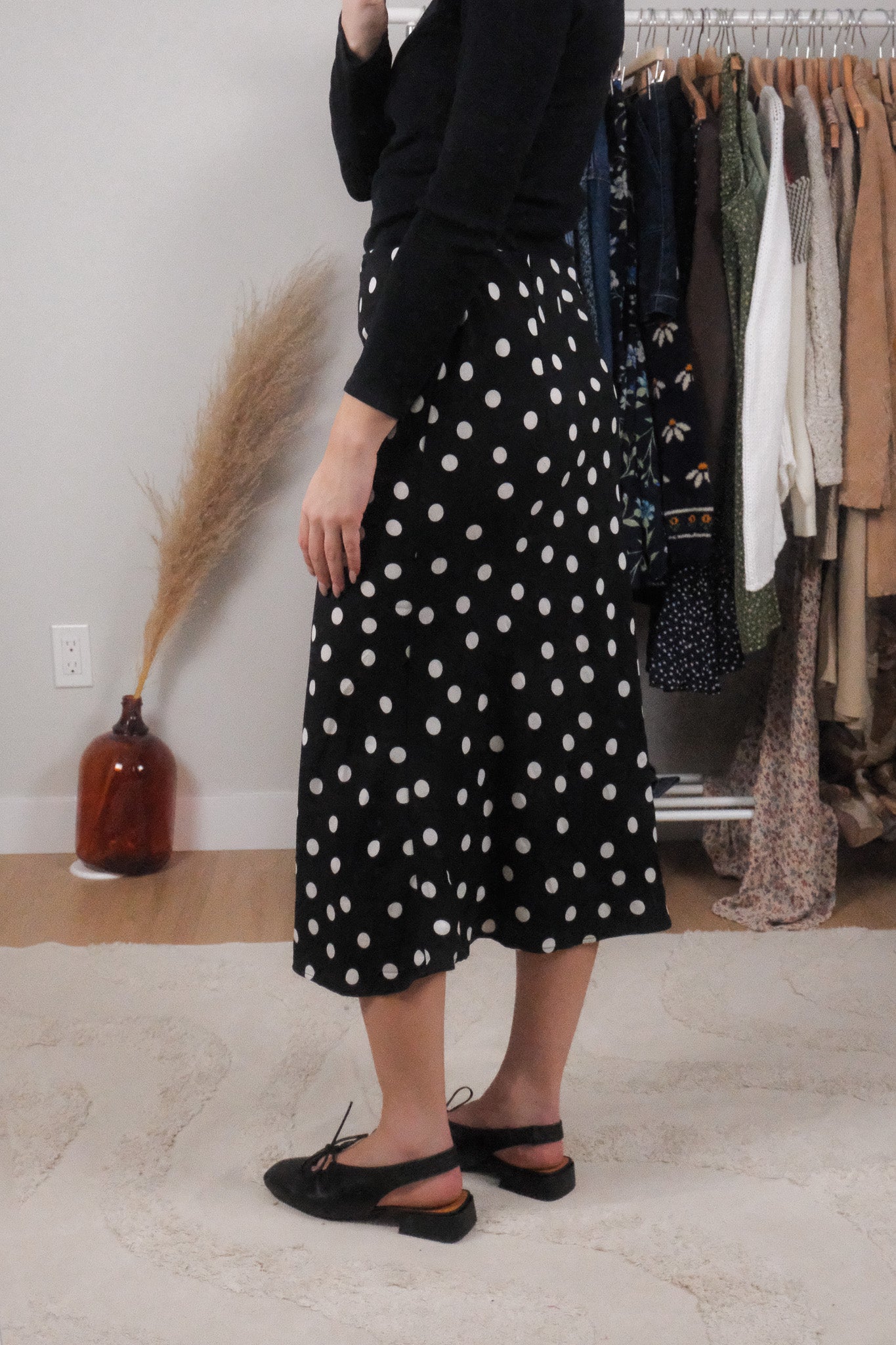 Modern x Polkadot Maxi Skirt (6)