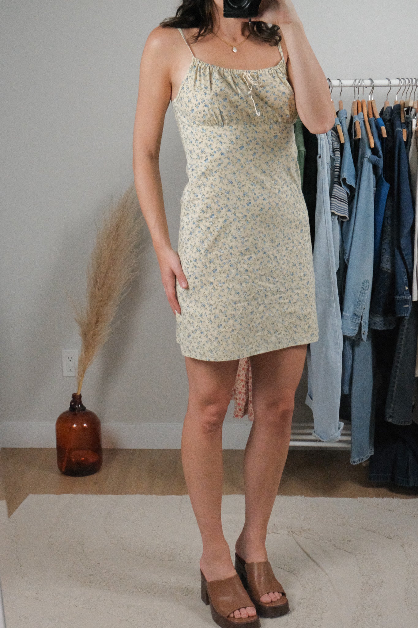 Made in USA x Vintage x Floral Mini Dress (4/6)