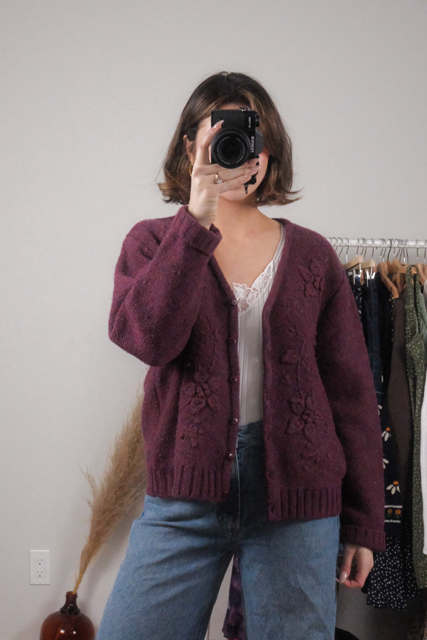 Vintage x Wool Embroidered Cardigan (M/L)