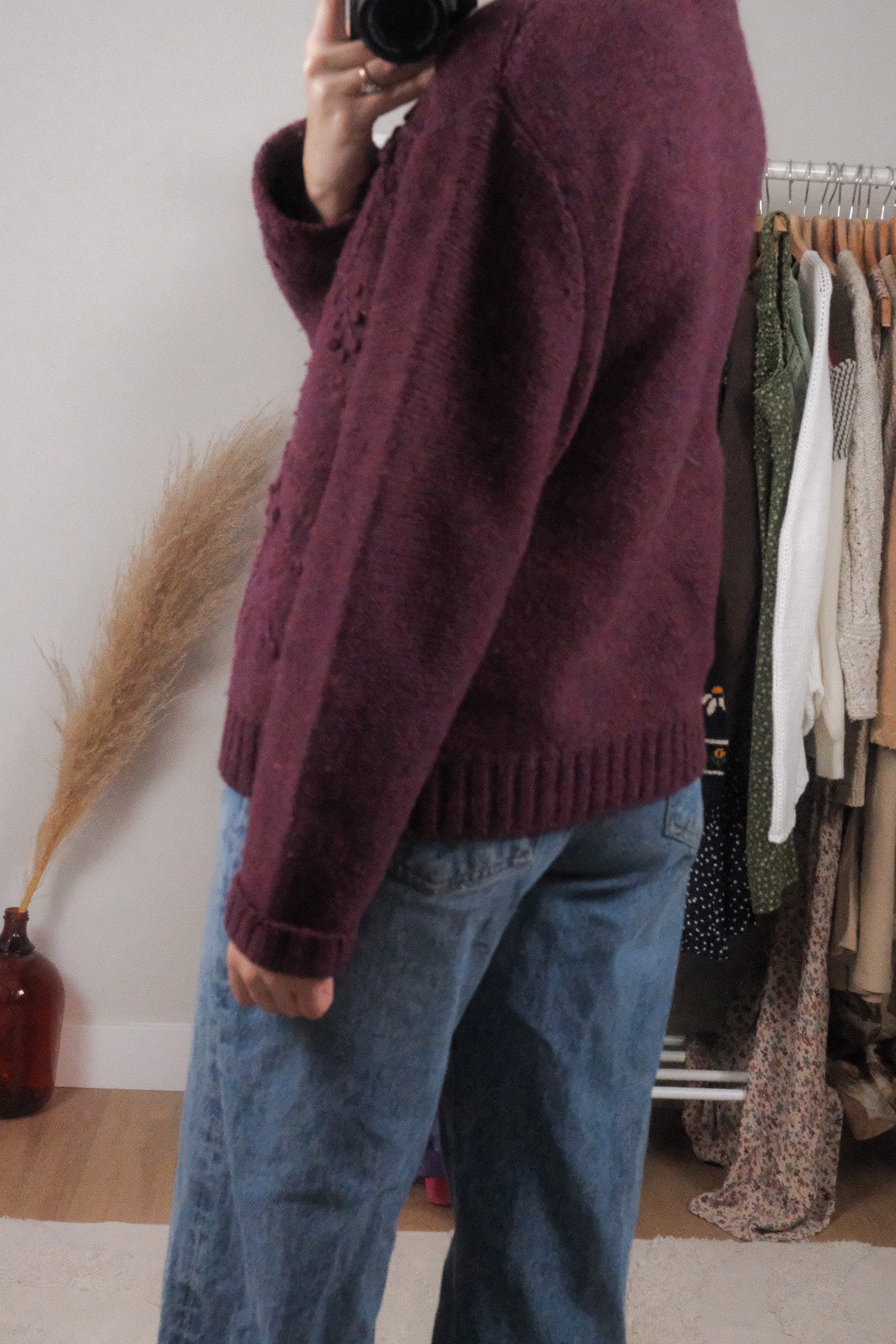 Vintage x Wool Embroidered Cardigan (M/L)