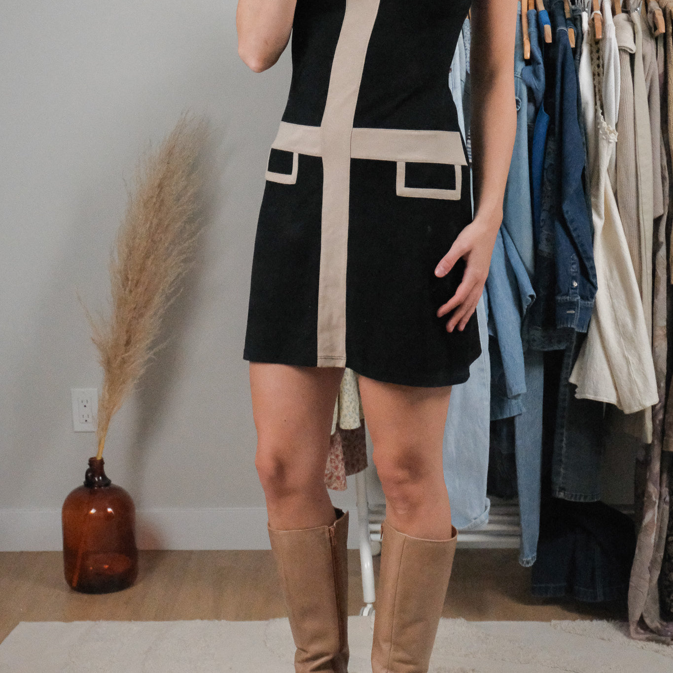 Vintage x Cache Two-Tone Dress (S/M)