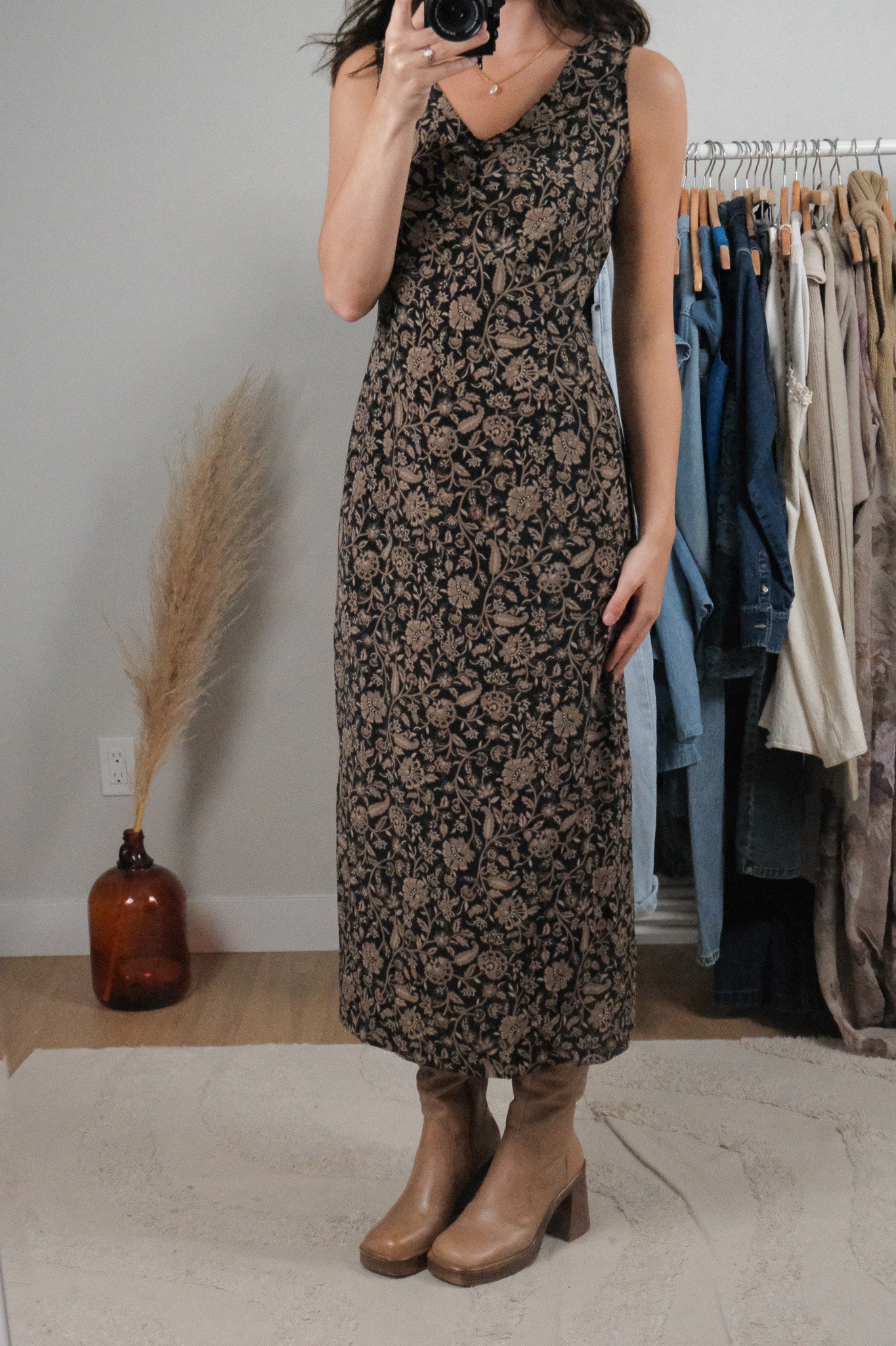 Vintage x Patterned Maxi Dress (6)
