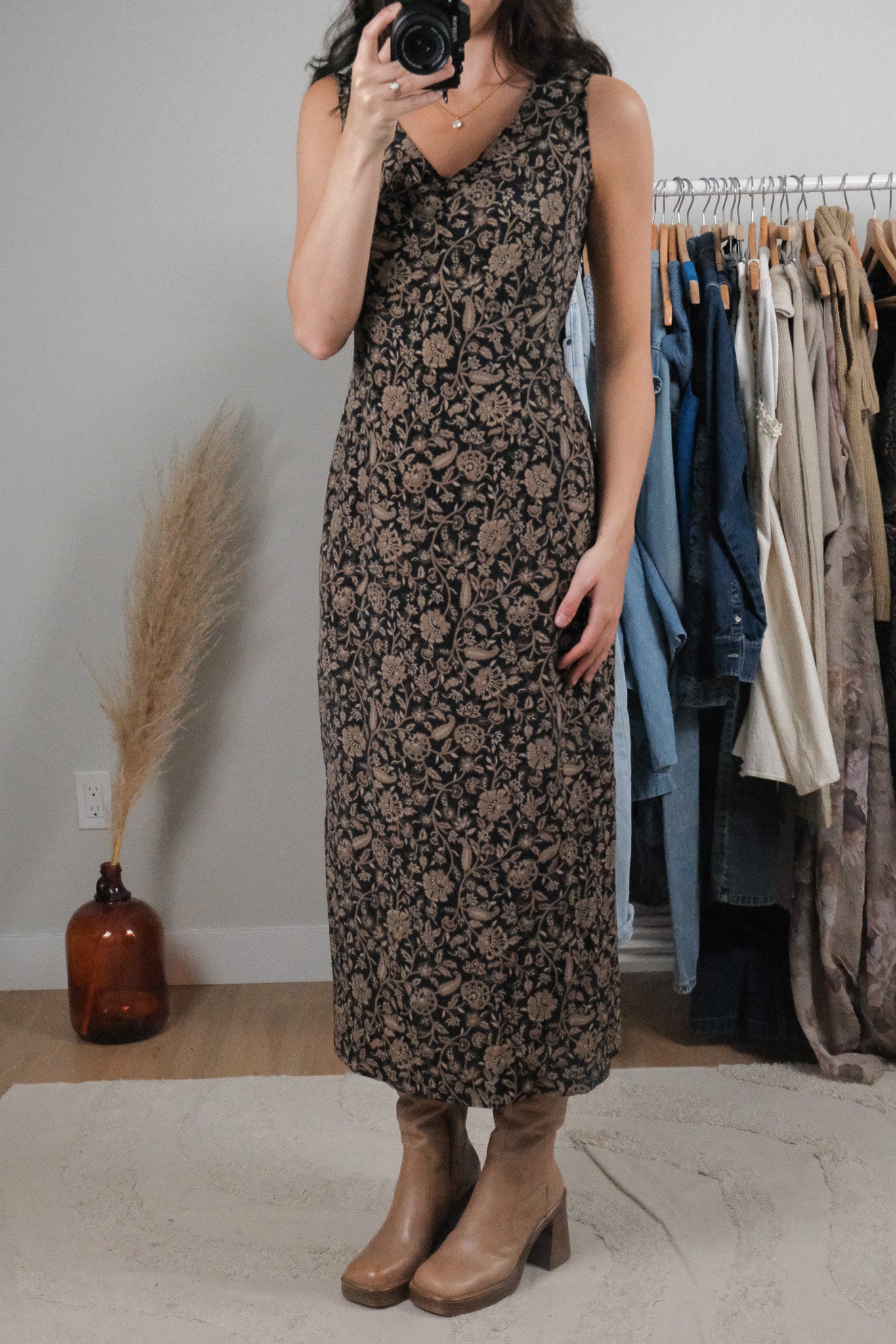 Vintage x Patterned Maxi Dress (6)