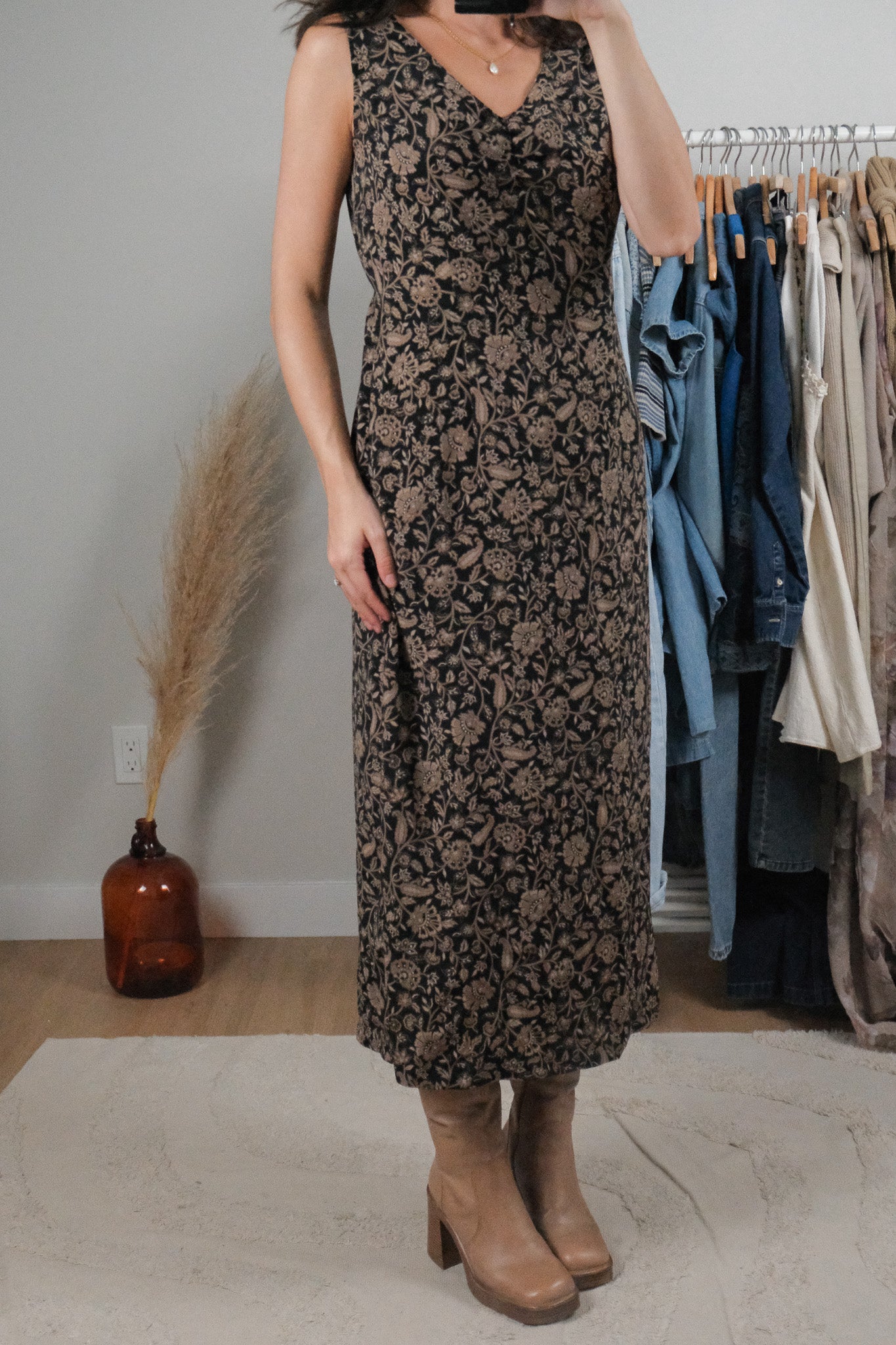 Vintage x Patterned Maxi Dress (6)