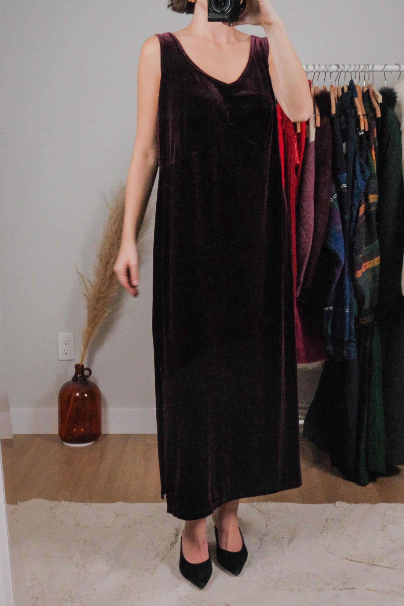 Made in Canada x Vintage x Velvet Maxi Dress (14)