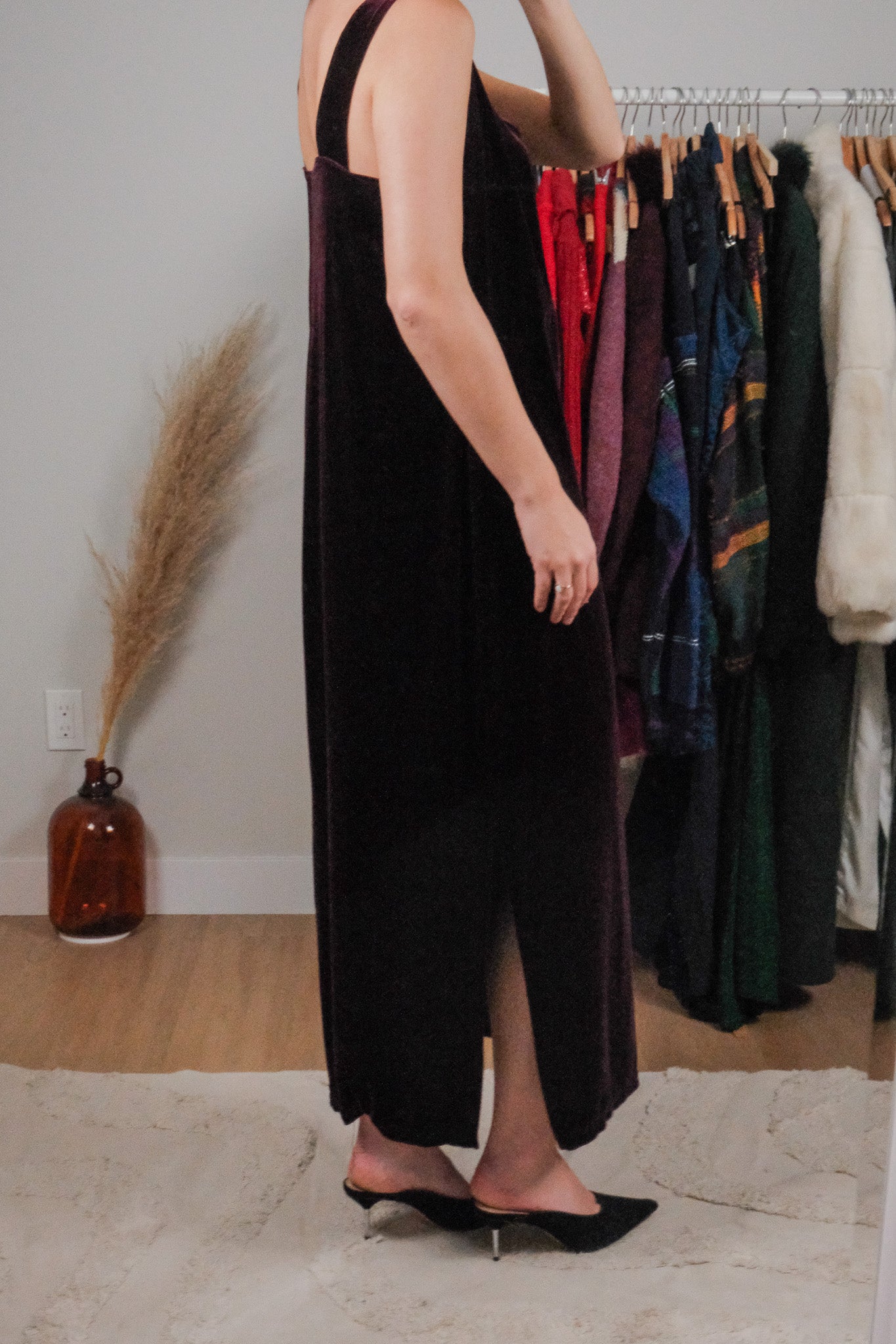 Made in Canada x Vintage x Velvet Maxi Dress (14)