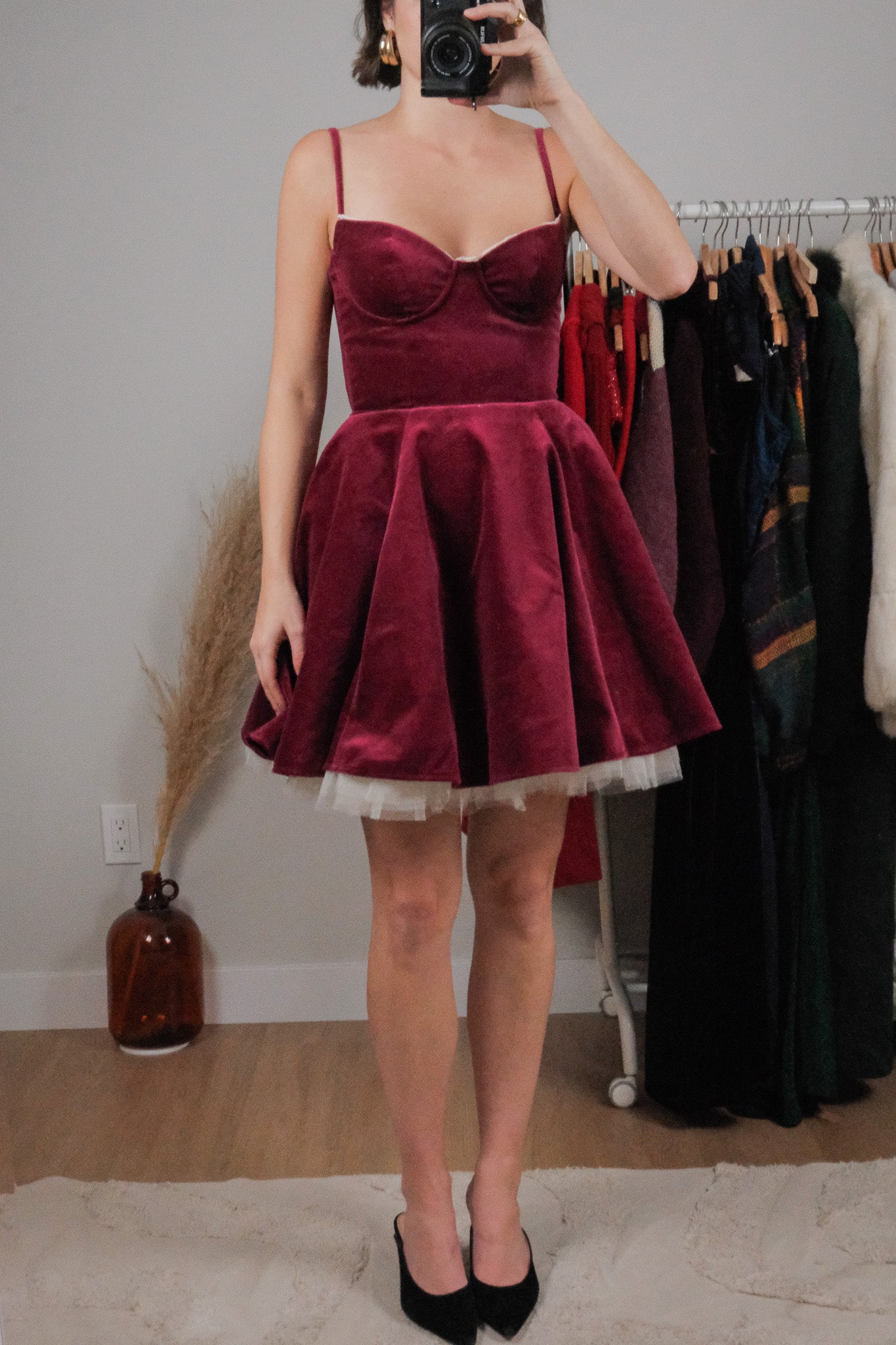 NWT x House of CB x Velvet Tulle Dress (2)