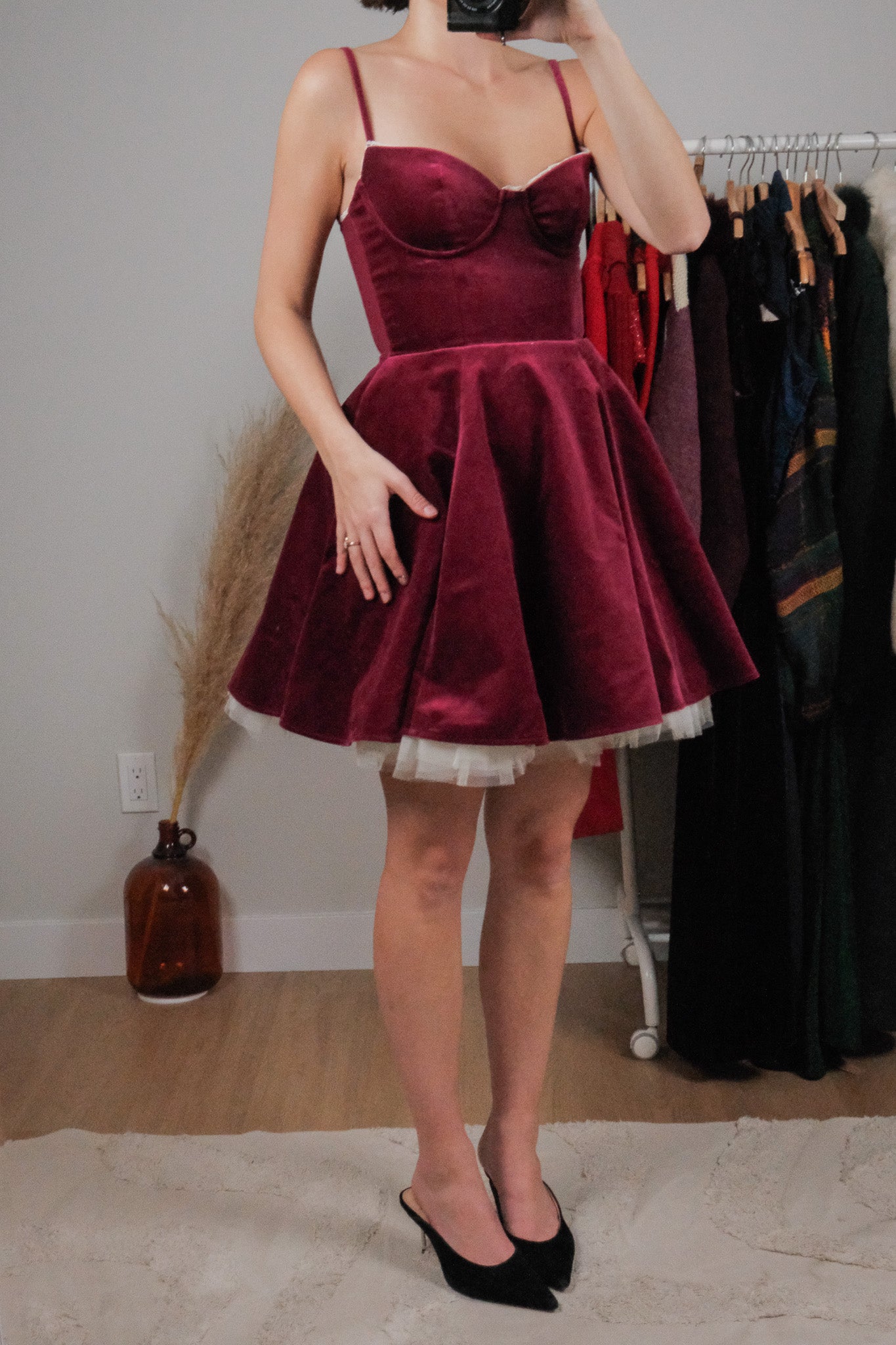 NWT x House of CB x Velvet Tulle Dress (2)