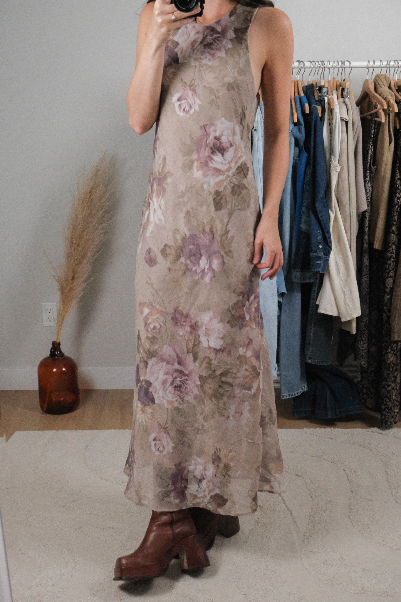 Made in Canada x Vintage x Floral Maxi Dress (6)
