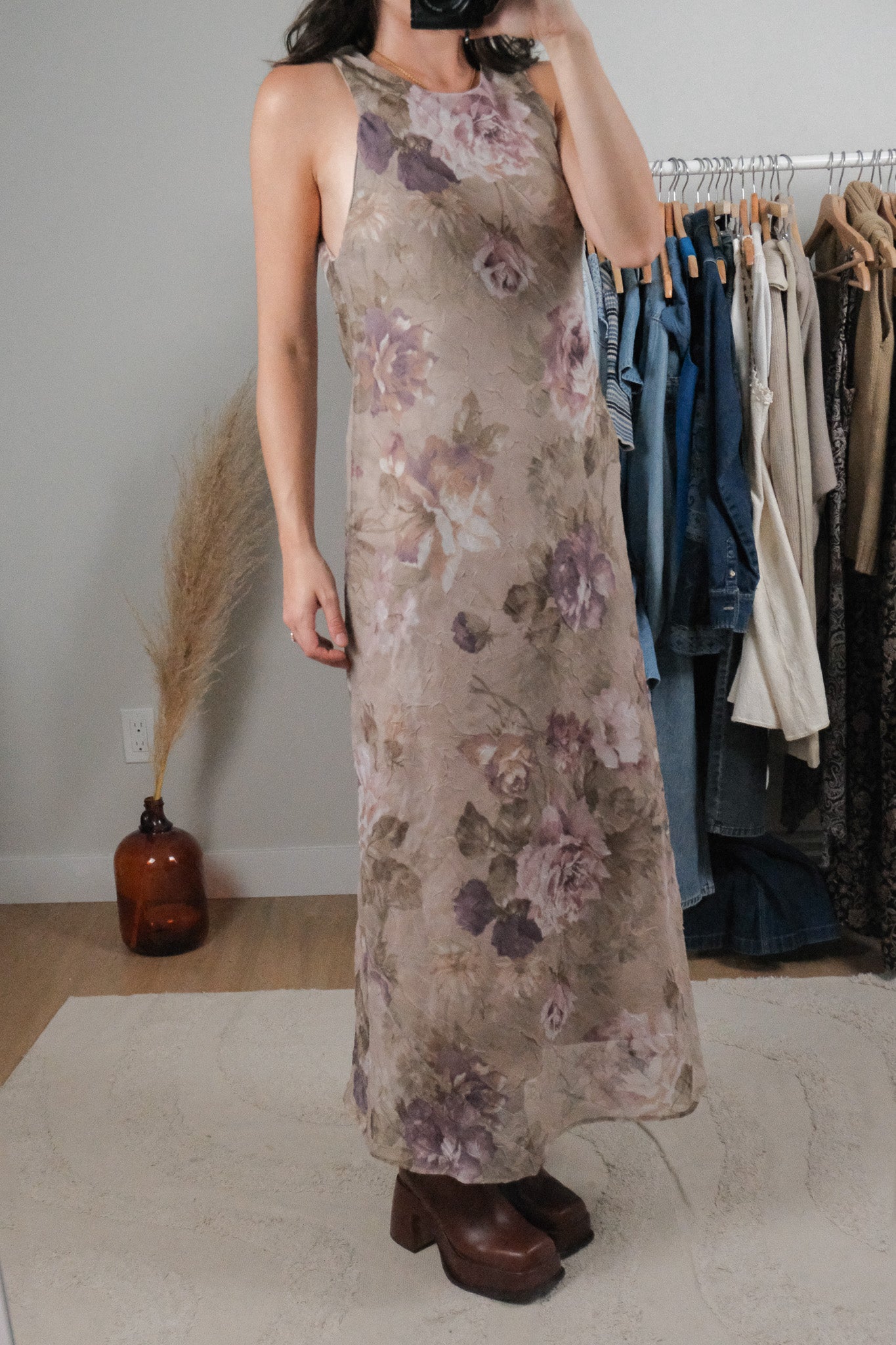 Made in Canada x Vintage x Floral Maxi Dress (6)