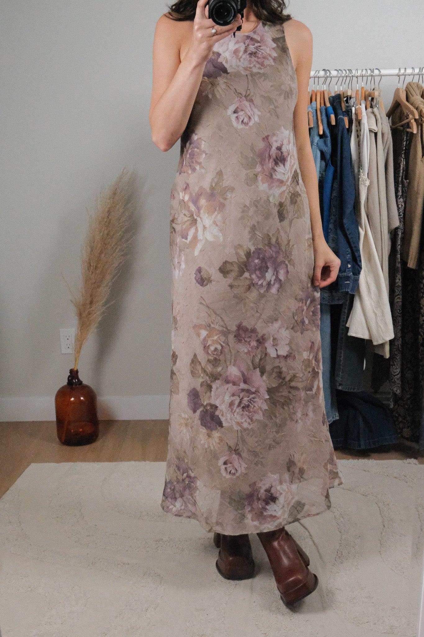 Made in Canada x Vintage x Floral Maxi Dress (6)
