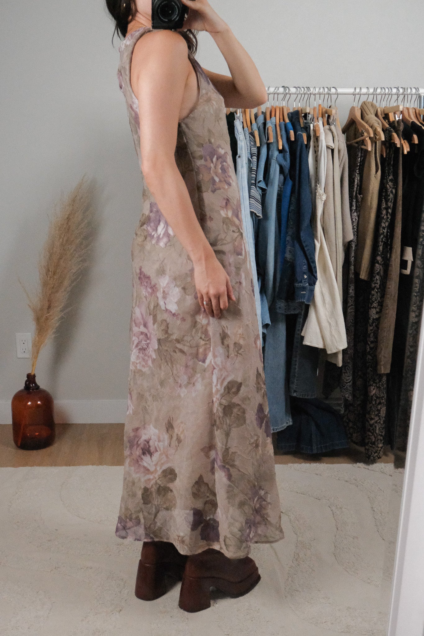Made in Canada x Vintage x Floral Maxi Dress (6)