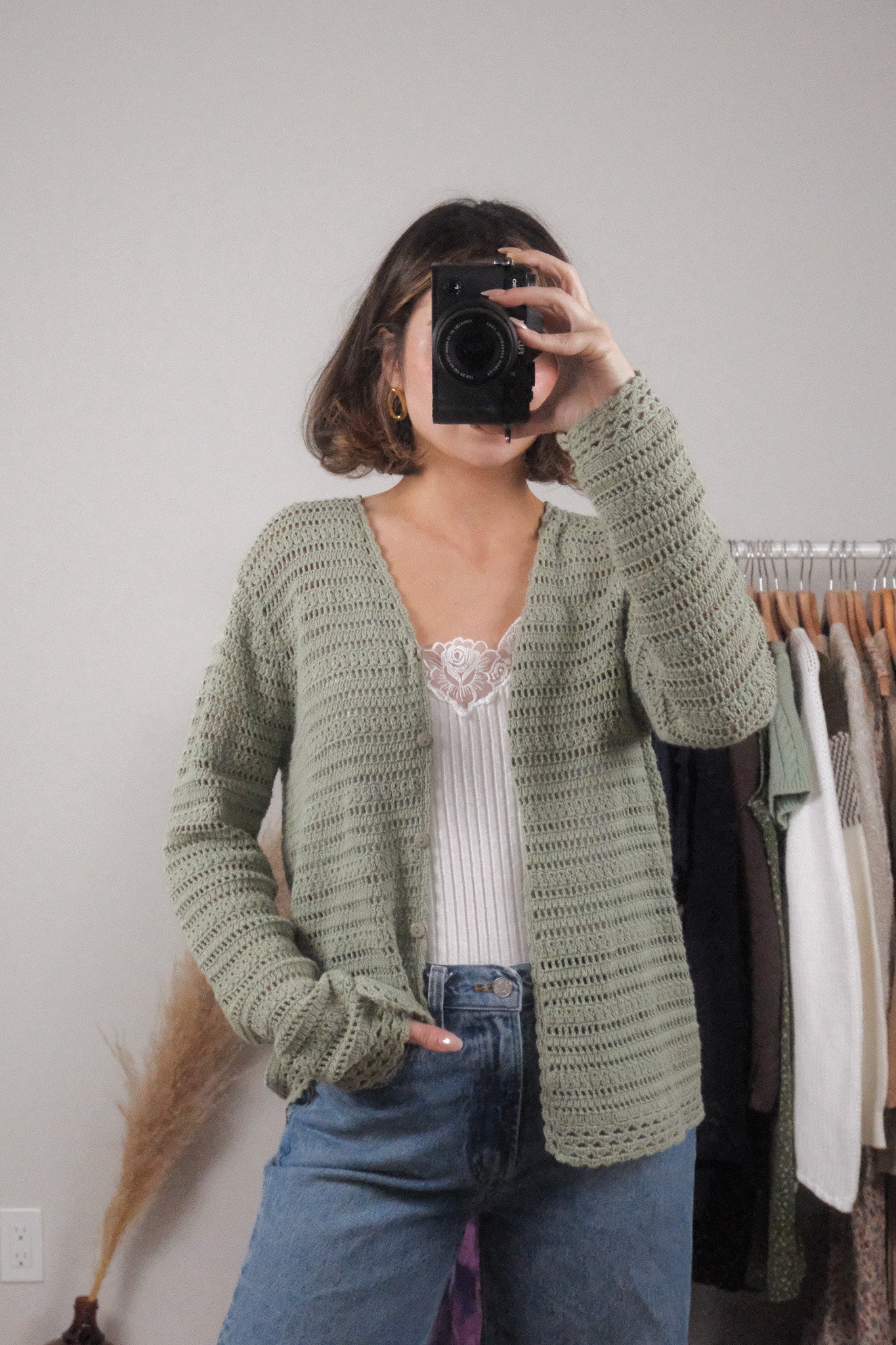 Vintage x Cotton Cardigan (M)