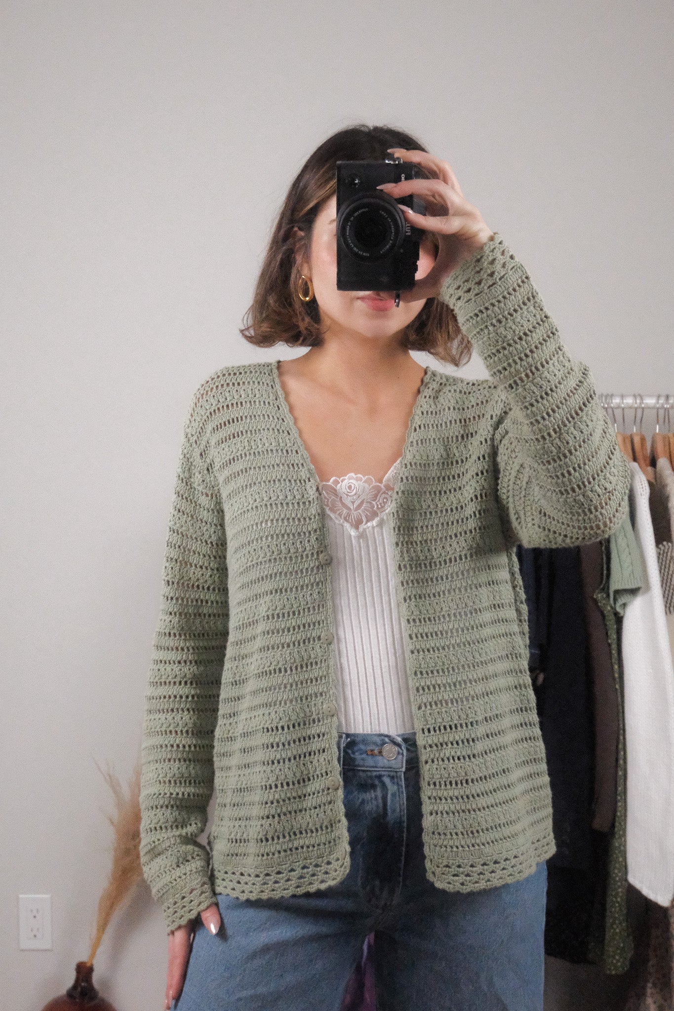 Vintage x Cotton Cardigan (M)