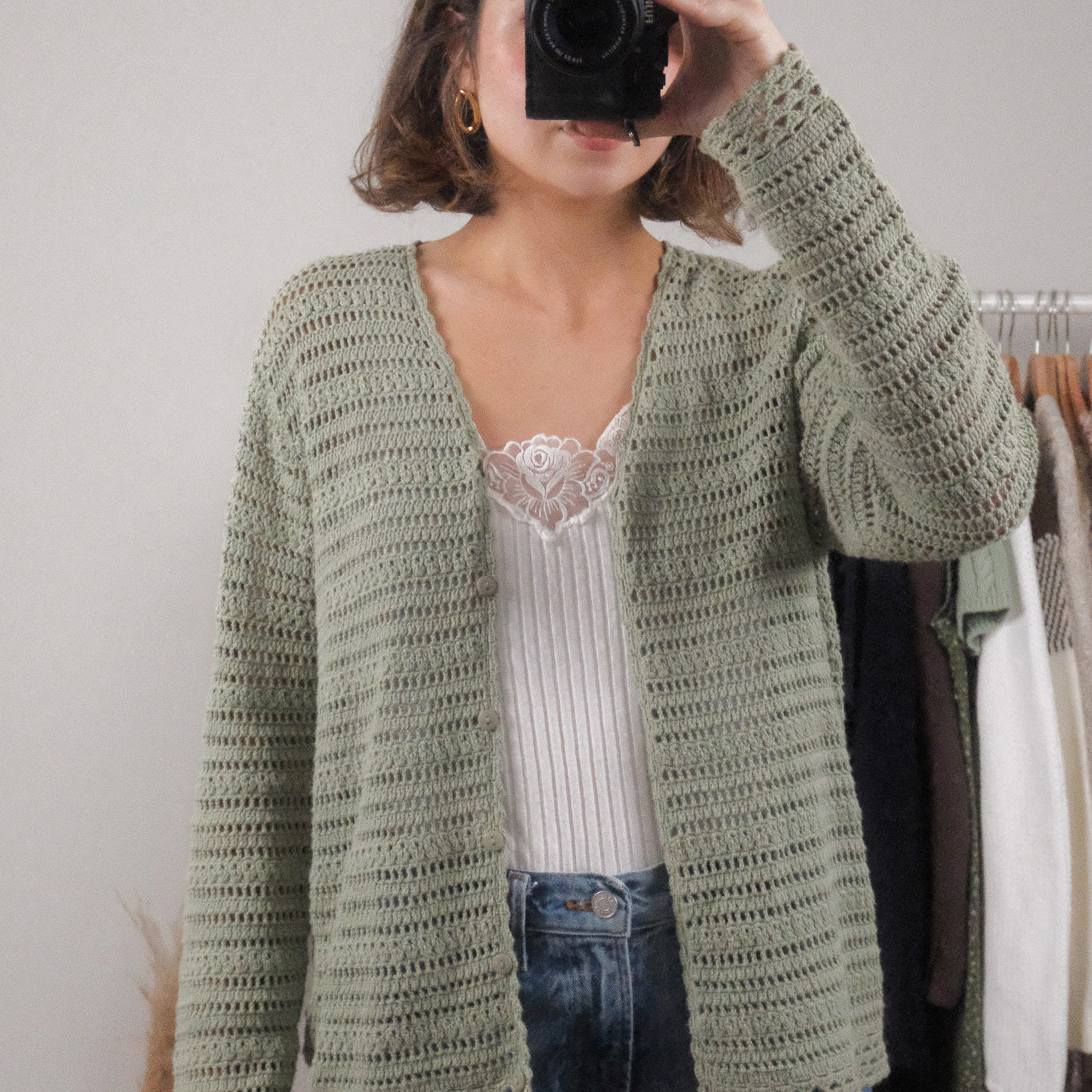 Vintage x Cotton Cardigan (M)