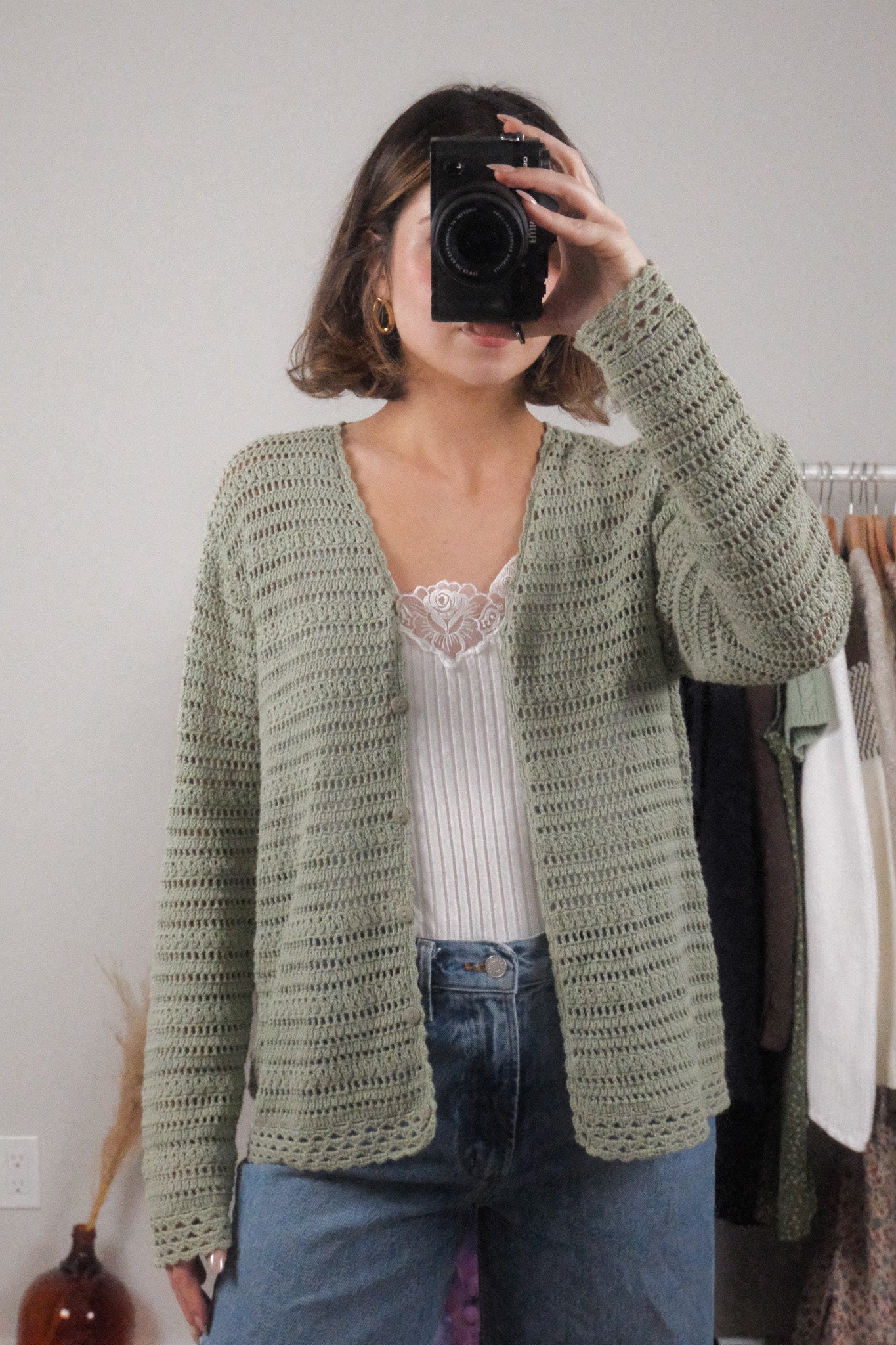 Vintage x Cotton Cardigan (M)