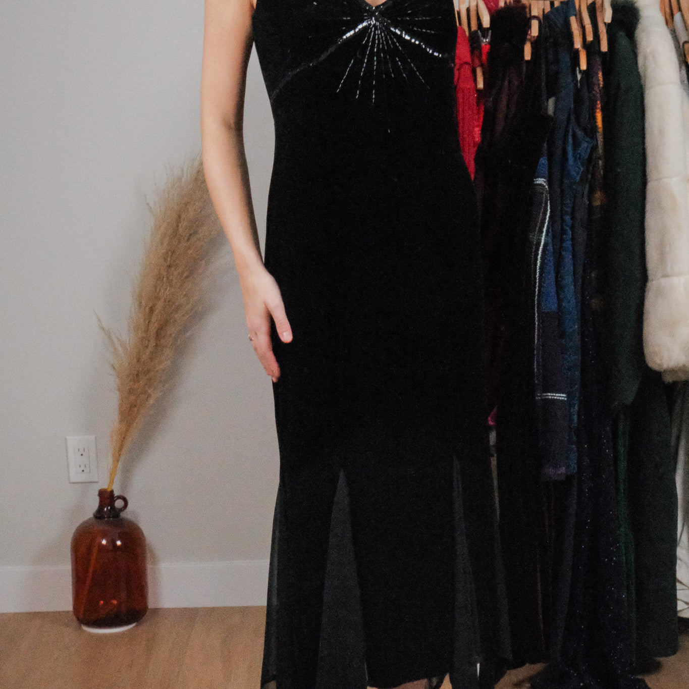 Vintage x Velvet Beaded/Sequin Dress (4)