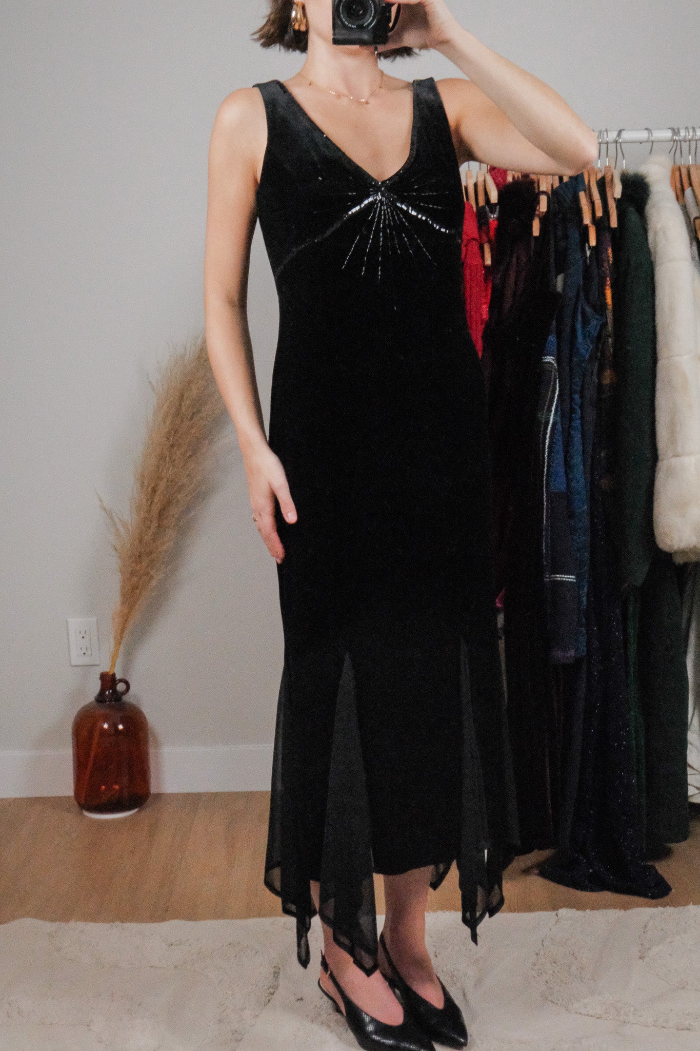 Vintage x Velvet Beaded/Sequin Dress (4)