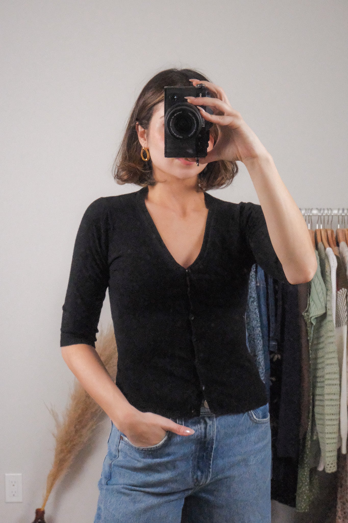 Vintage x Holt Renfrew x 3/4 Sleeve Cardigan (XS/S)