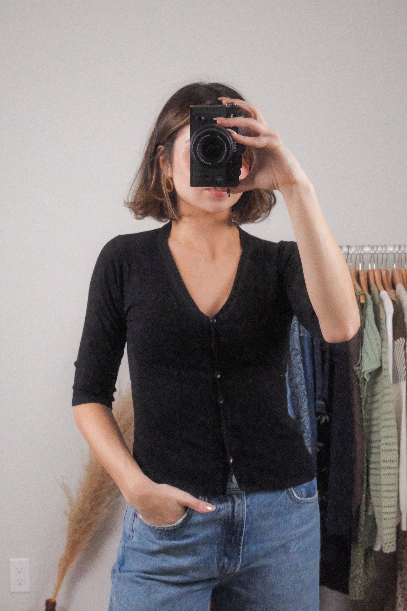 Vintage x Holt Renfrew x 3/4 Sleeve Cardigan (XS/S)