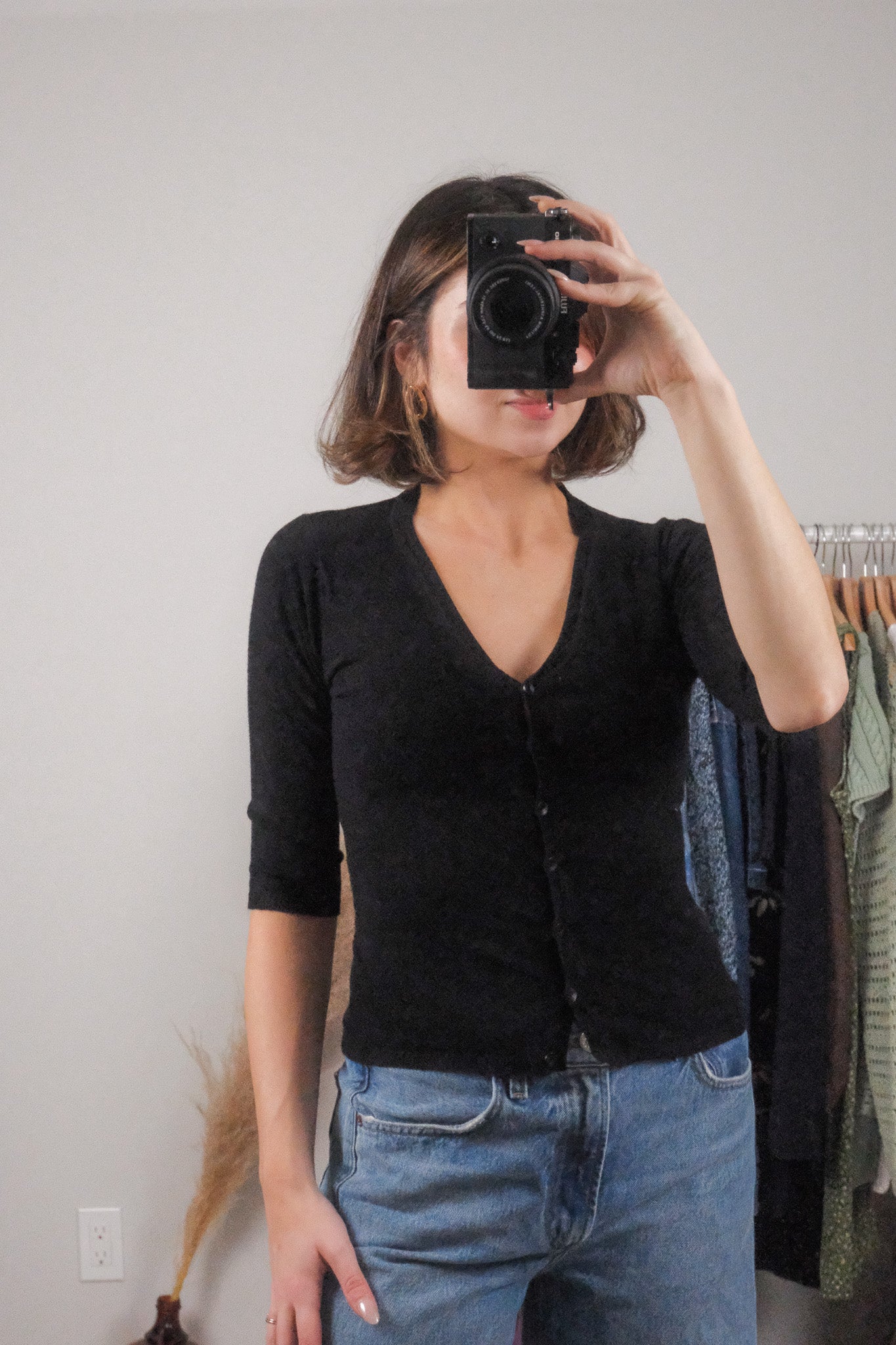 Vintage x Holt Renfrew x 3/4 Sleeve Cardigan (XS/S)