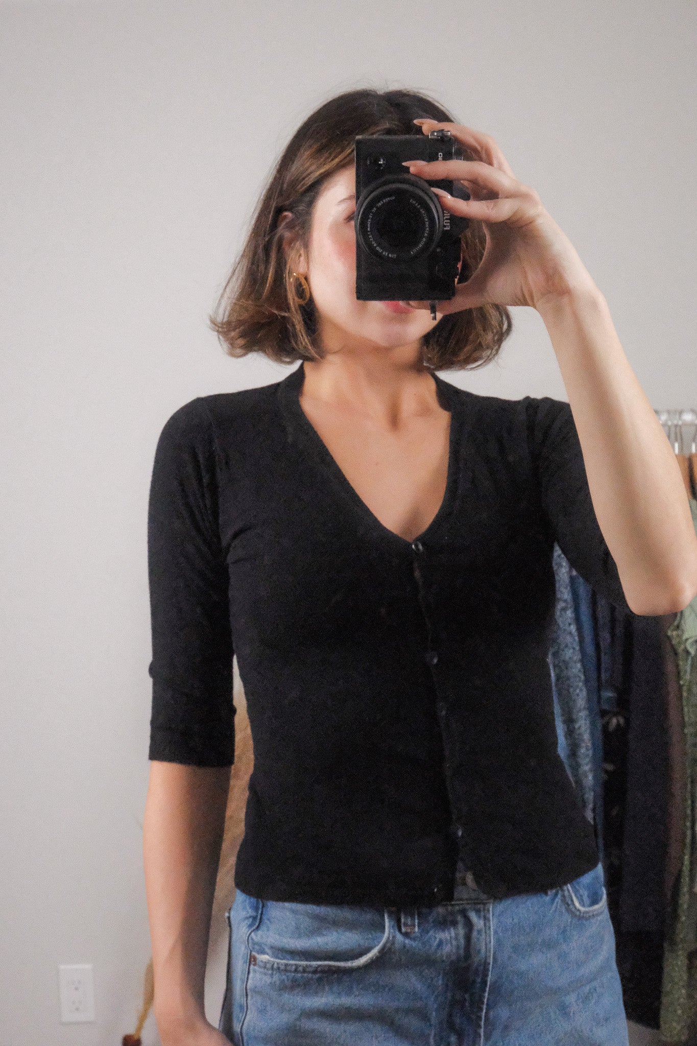 Vintage x Holt Renfrew x 3/4 Sleeve Cardigan (XS/S)
