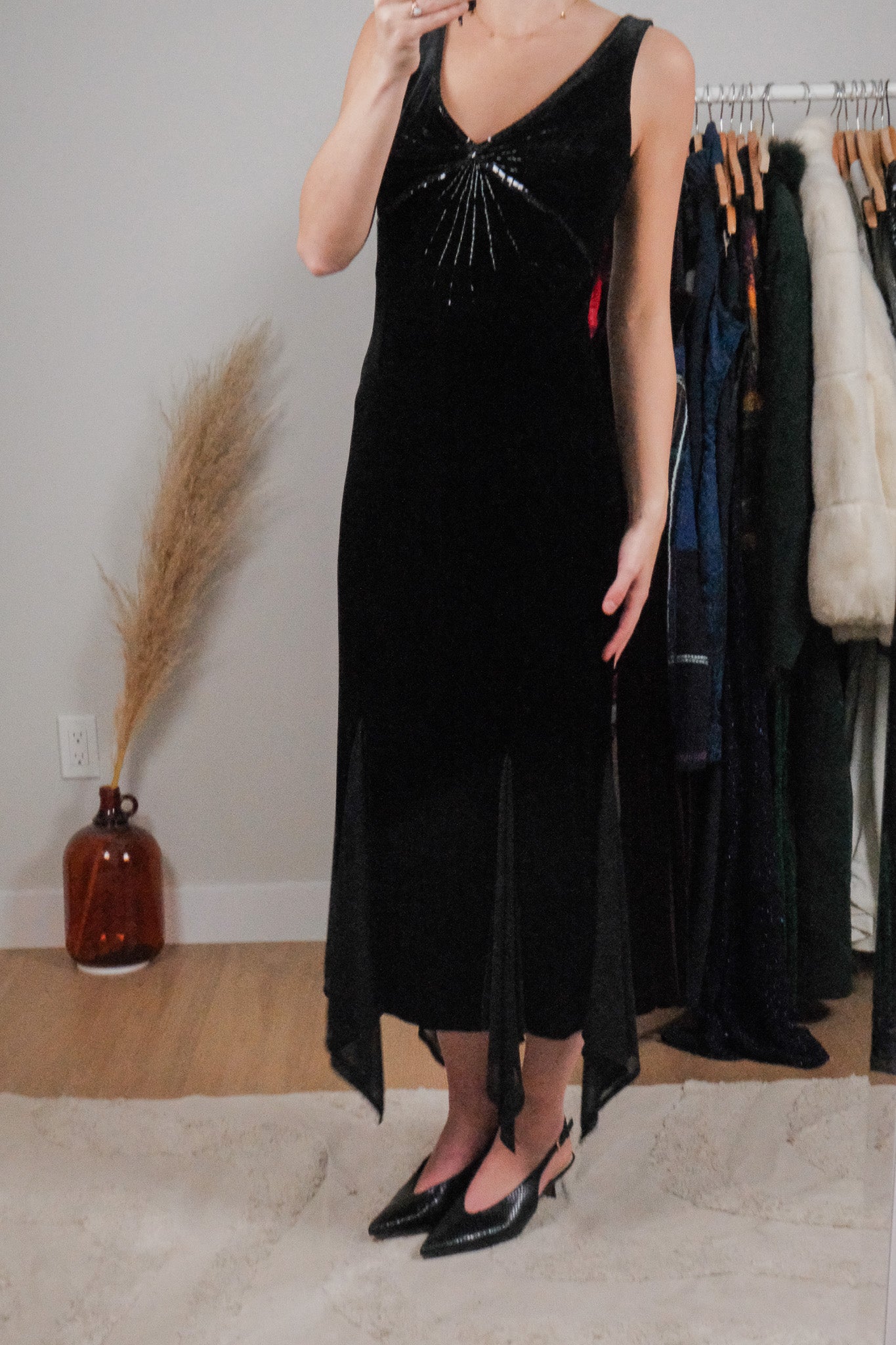 Vintage x Velvet Beaded/Sequin Dress (4)
